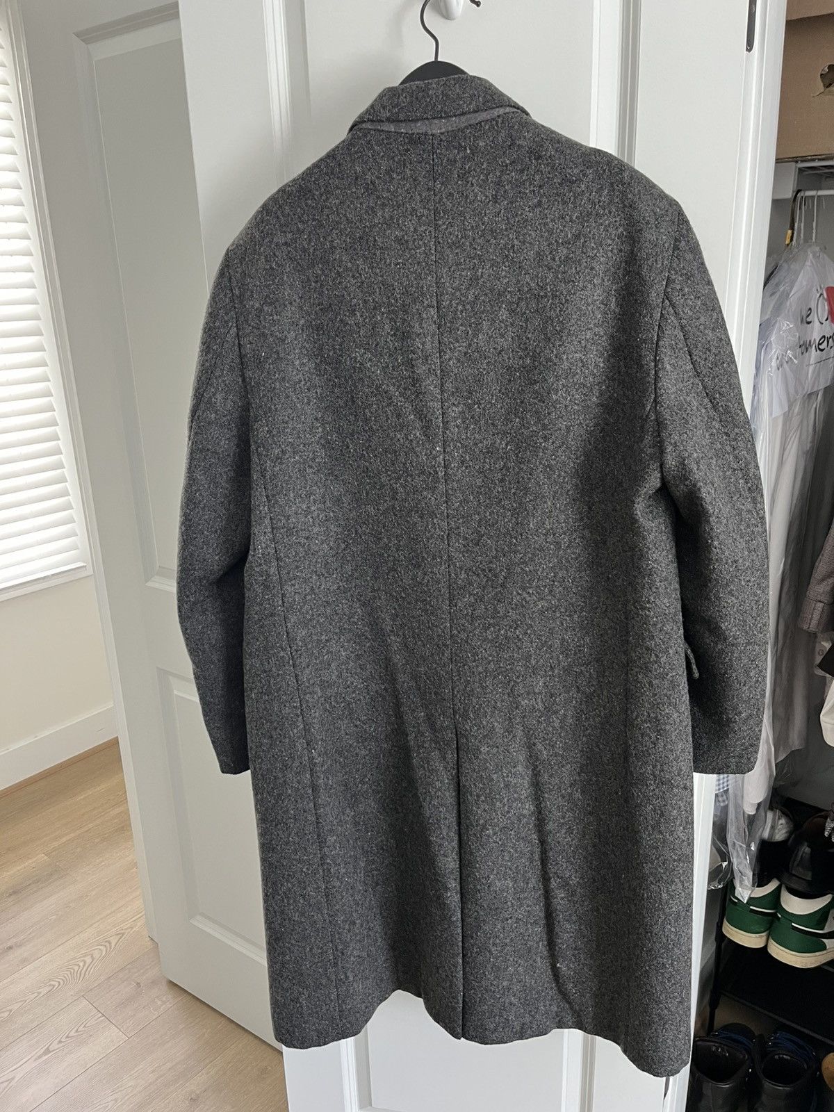 Vintage Vintage Gray Wool American Male Overcoat Size US L / EU 52-54 / 3 - 2 Thumbnail