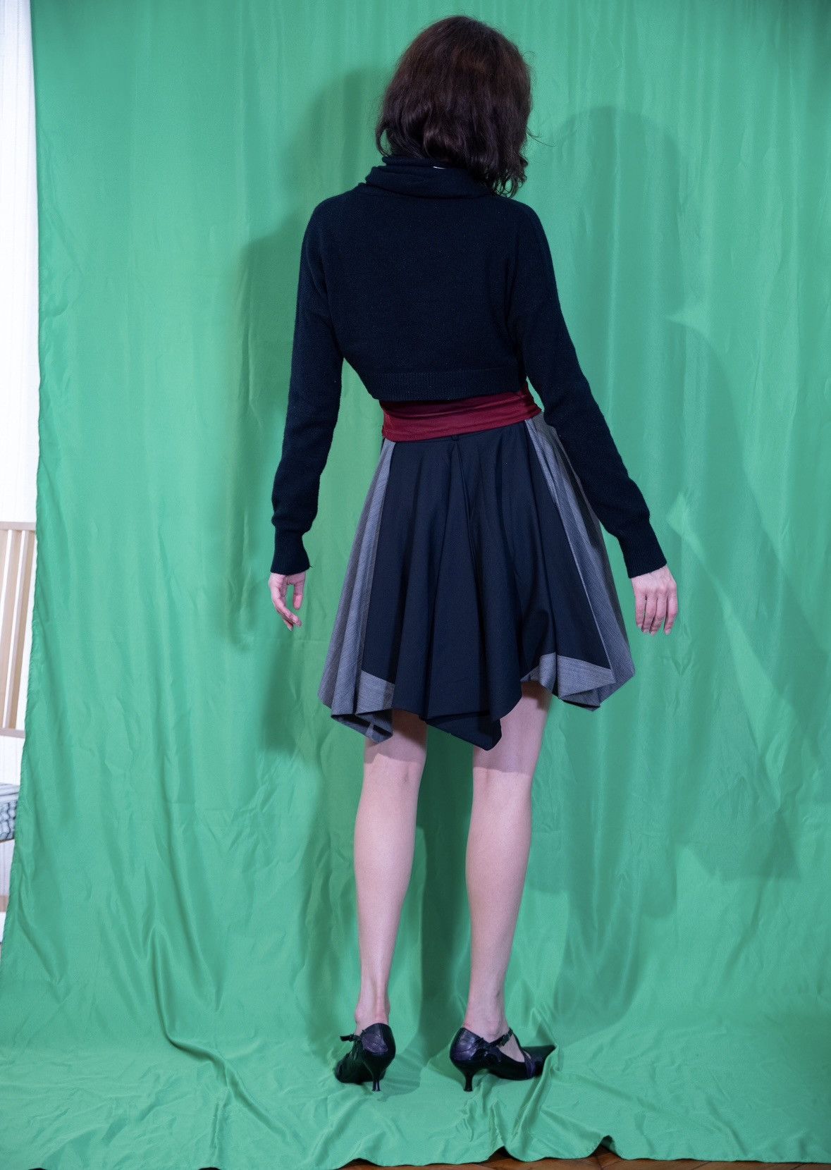 Issey miyake schoolgirl skirt