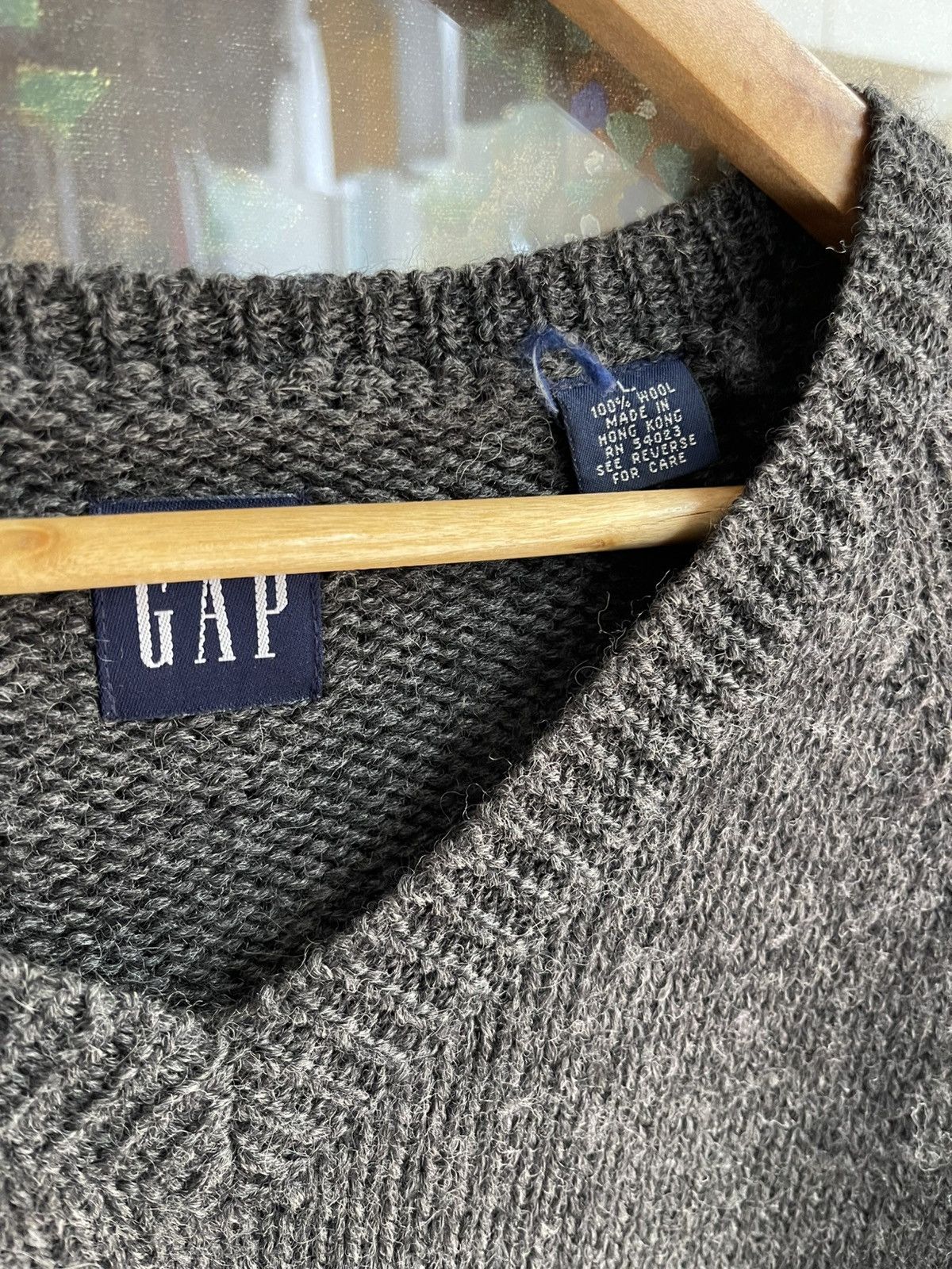 Gap Vintage Gap Wool Sweater knit 90s Size US L / EU 52-54 / 3 - 3 Thumbnail