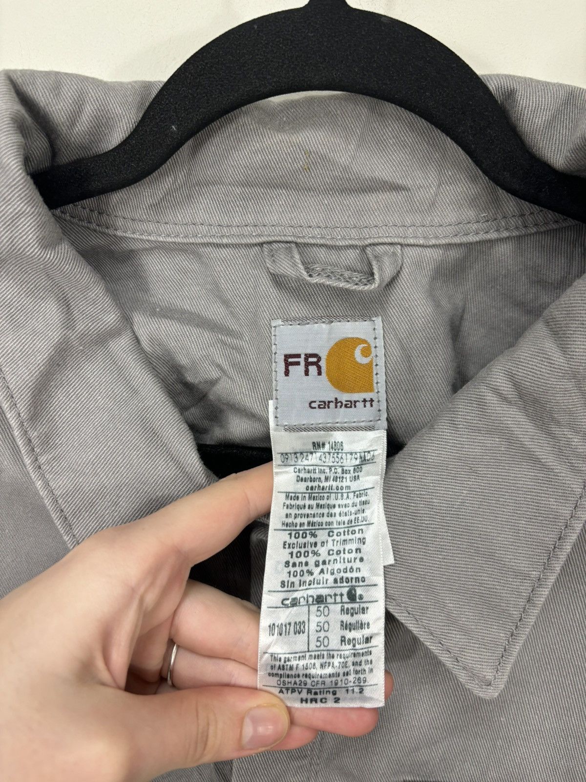 Carhartt Vintage Carhartt FR Gray USA Workwear Boxy Cropped Jacket Size US XL / EU 56 / 4 - 16 Thumbnail