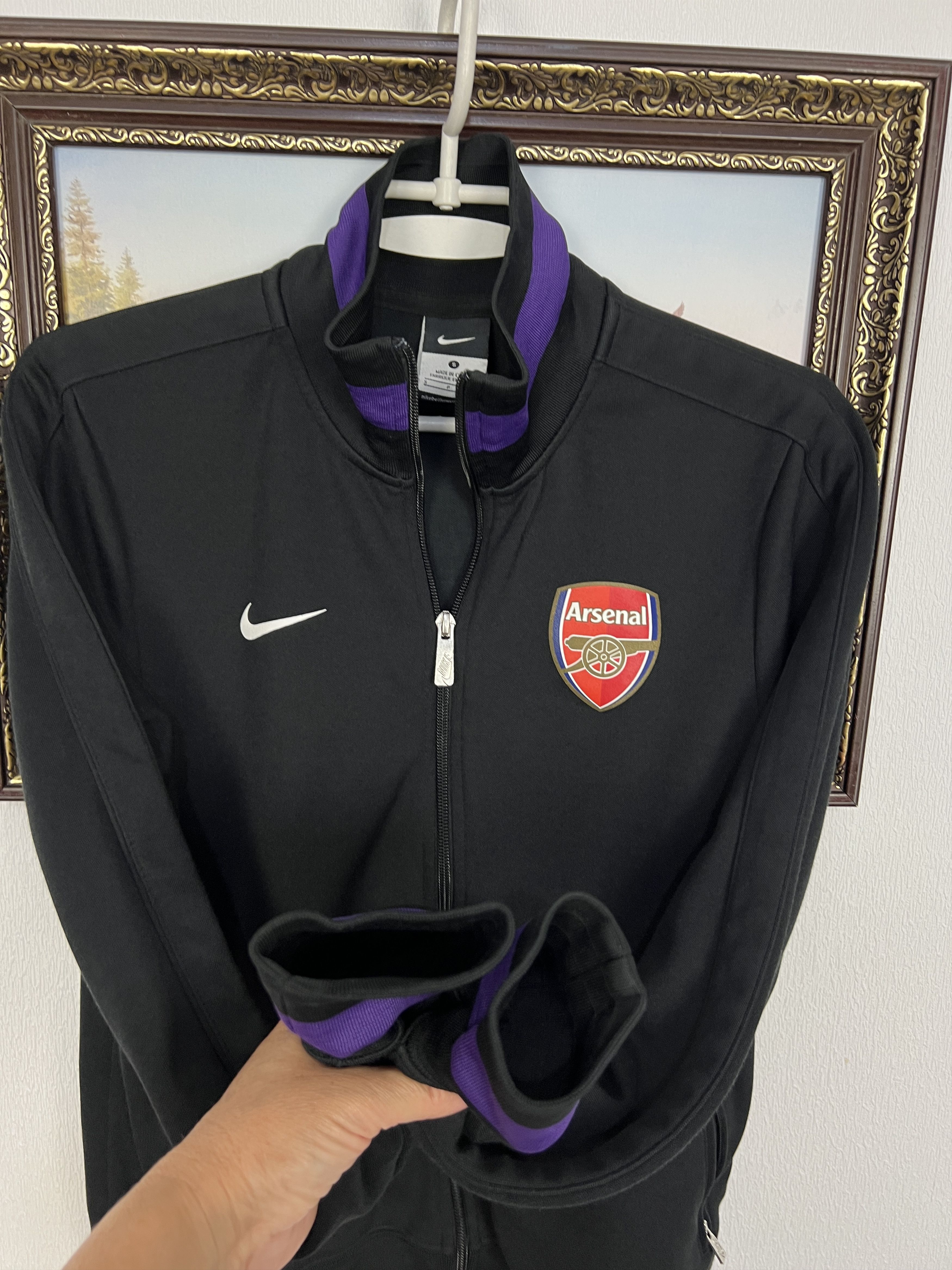 Nike Nike Arsenal Football Black Jacket Soccer Track Top Gunners Size US S / EU 44-46 / 1 - 6 Thumbnail