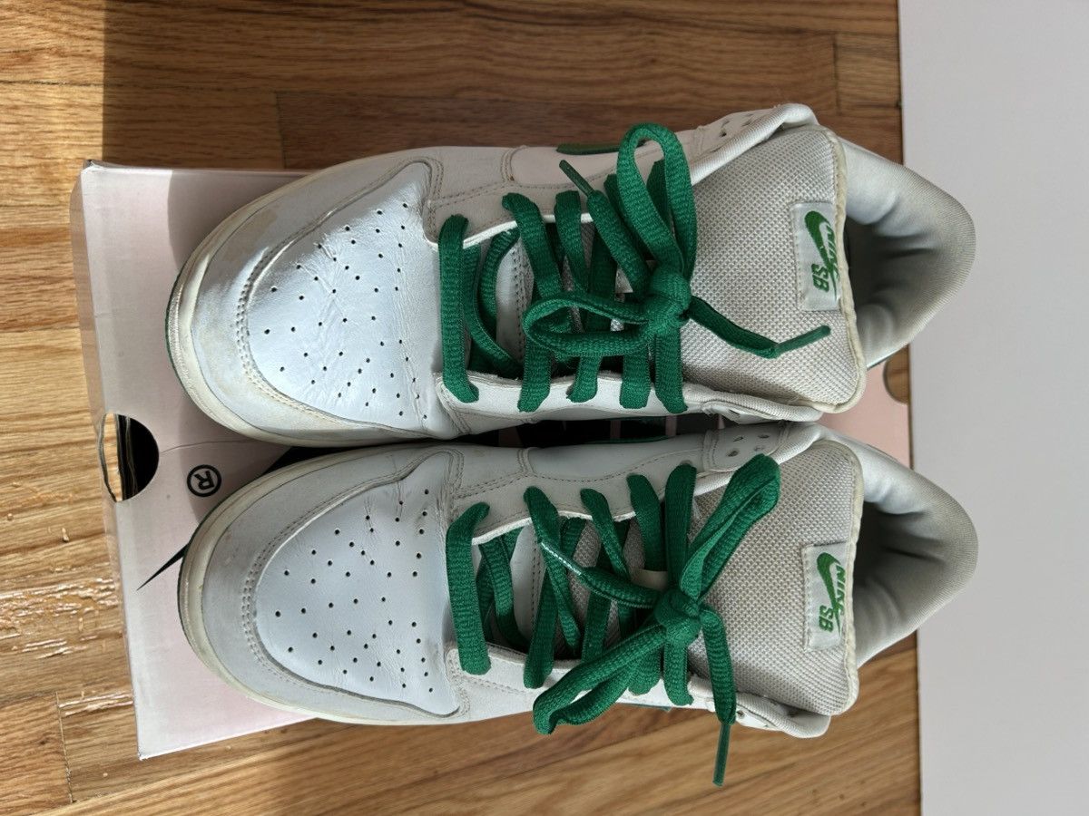 Nike Nike Dunk Low Pro SB White Classic Green 2005 Size 11 Size US 11 / EU 44 - 5 Thumbnail