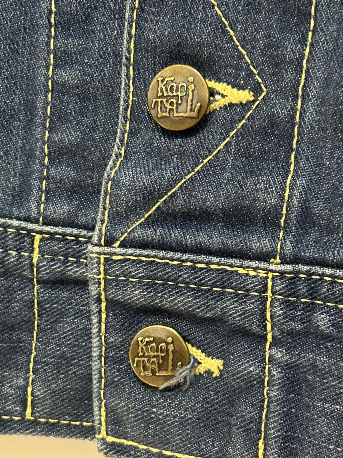 Kapital 2015 Kapital smiley denim trucker jacket Size US S / EU 44-46 / 1 - 7 Thumbnail