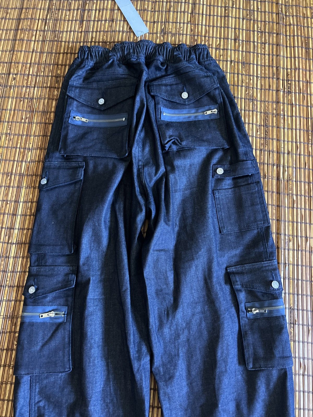 EB Denim EB Denim Cargo Pants in Dark Blue Navy Denim Size 34" / US 12 / IT 48 - 5 Thumbnail