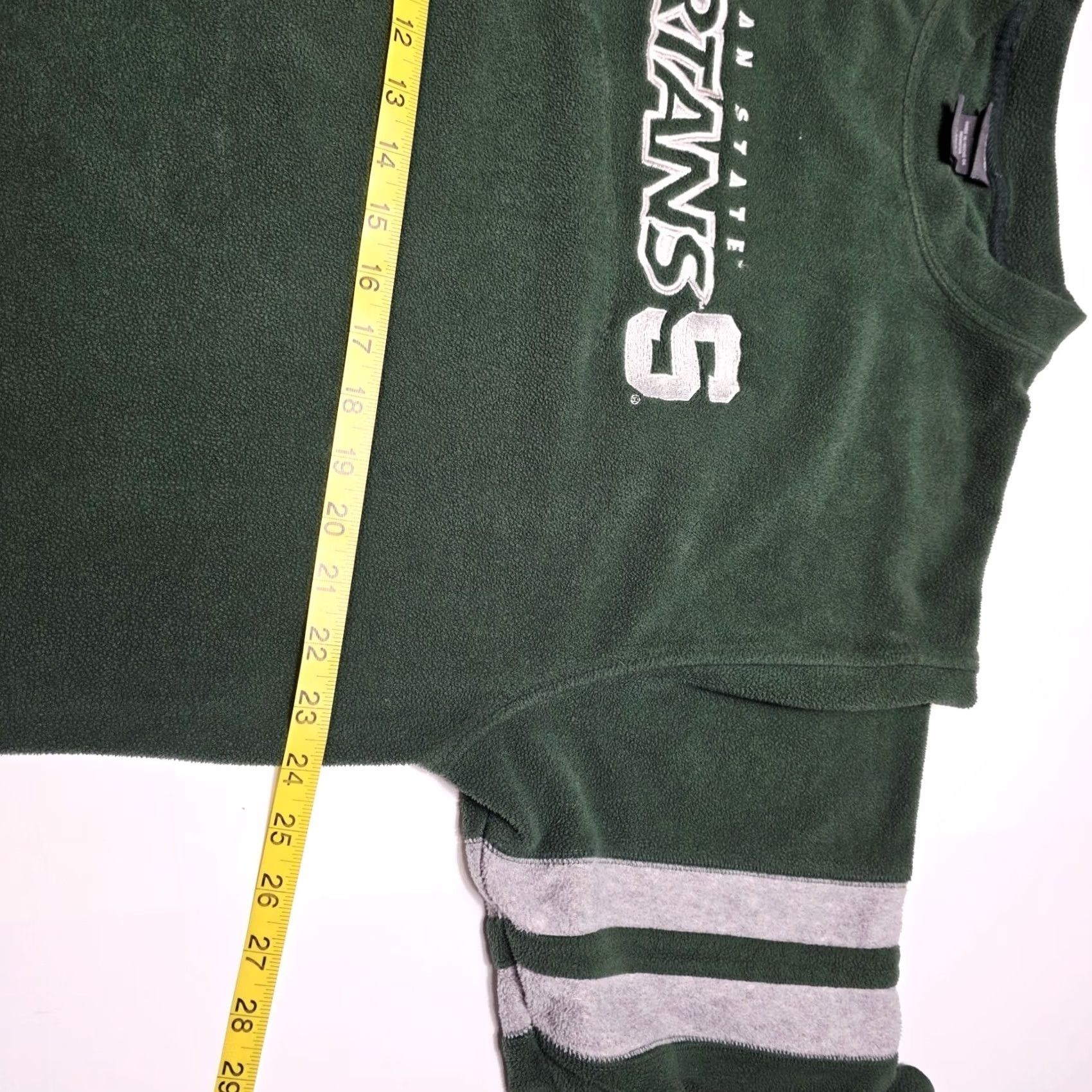 Vintage VINTAGE Michigan State Spartans Fleece Sweatshirt MSU Pro Edge L Green Regular Mens Size US L / EU 52-54 / 3 - 5 Thumbnail