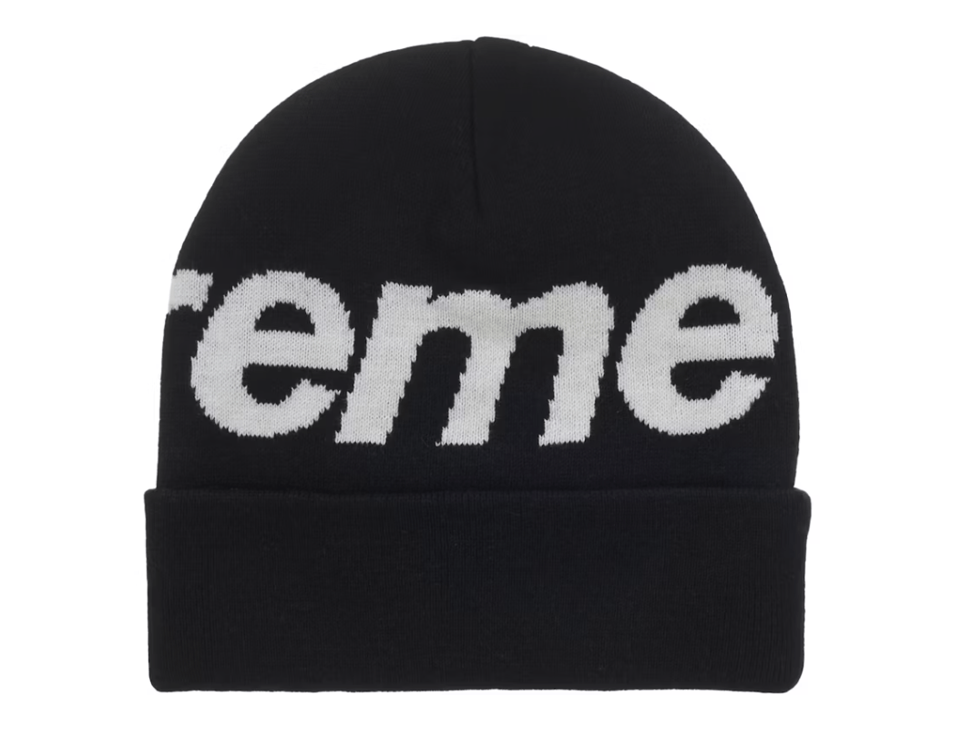 Supreme Supreme Big Logo Beanie (FW25) Black size adjustable Size ONE SIZE - 2 Thumbnail