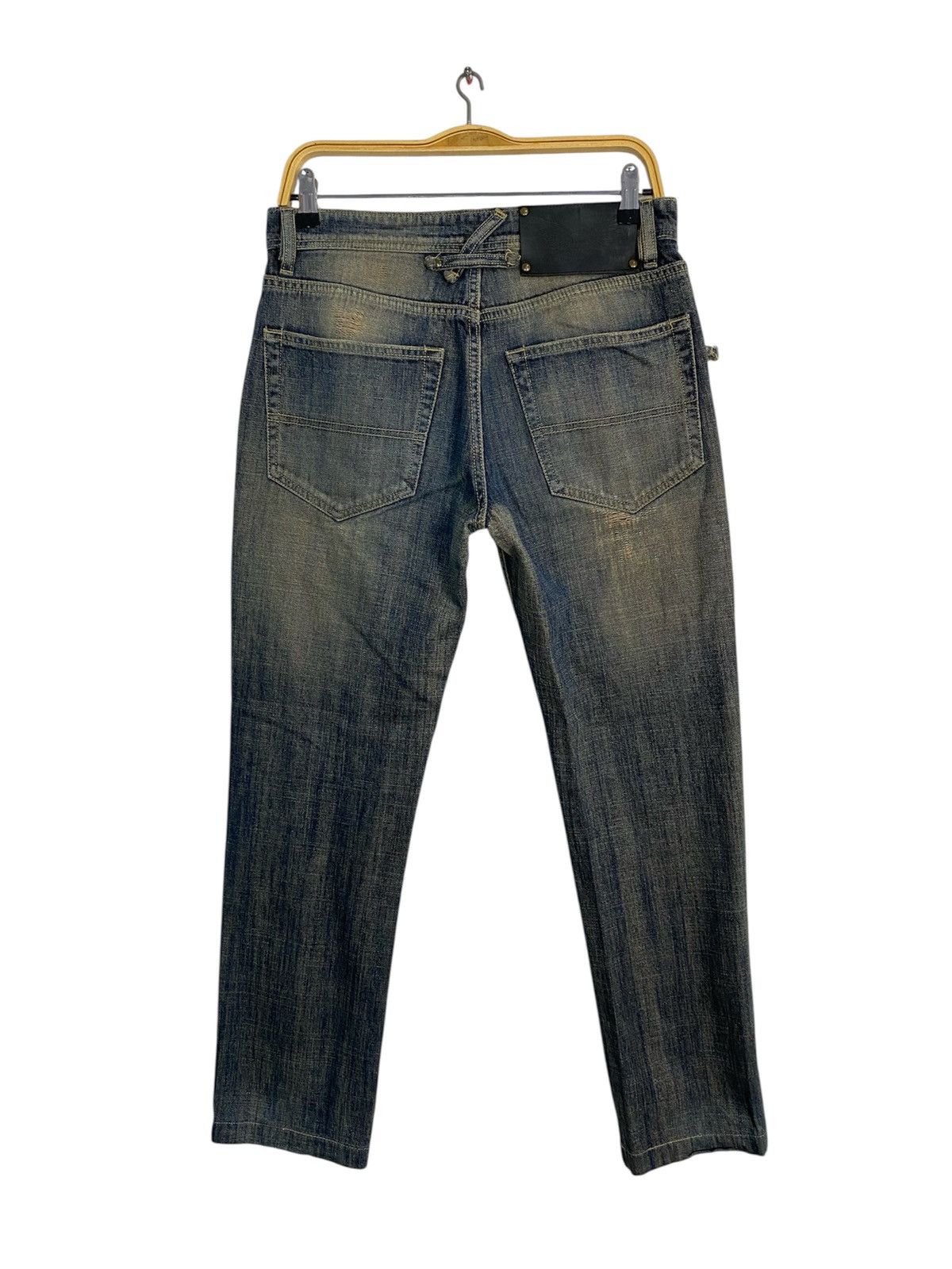 Other Nippon Blue Distressed Rusty Denim Straight Size 30 31 W351 Size US 31 - 2 Thumbnail