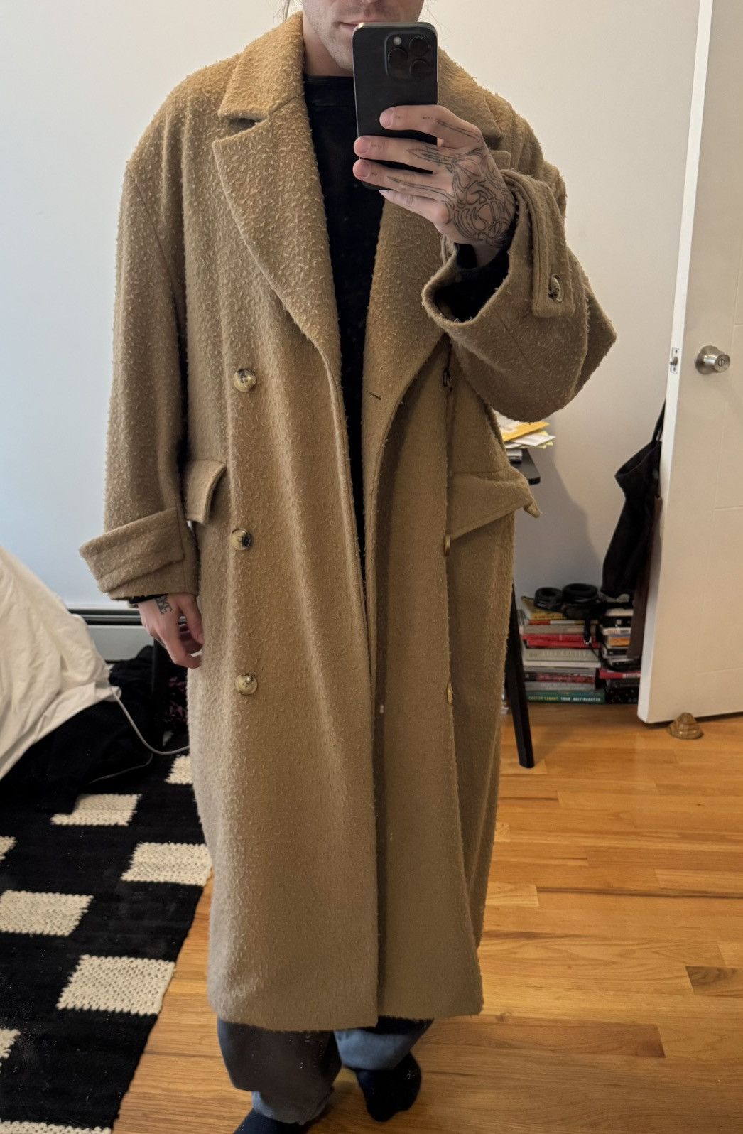 Amiri Double breasted wool coat Size S / US 4 / IT 40 - 2 Thumbnail