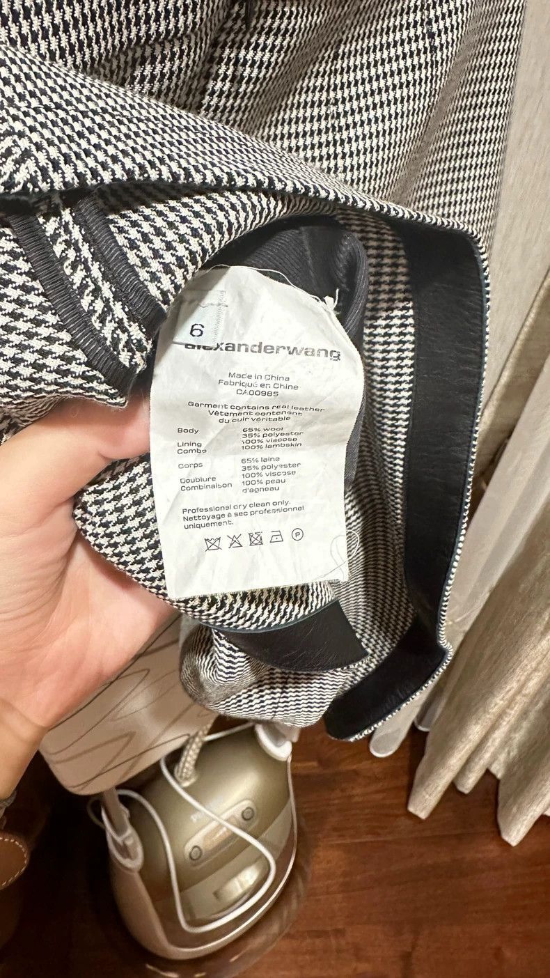 Alexander Wang Alexander Wang Houndstooth Mini Skirt- Size 28" / US 6 / IT 42 - 3 Thumbnail