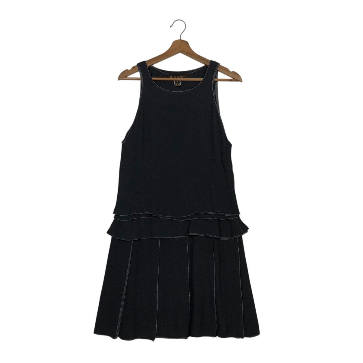 Louis Vuitton 🔥SILK MID-LENGTH DRESS LOUIS VUITTON METALLIC Size XS / US 0-2 / IT 36-38 - 5 Thumbnail