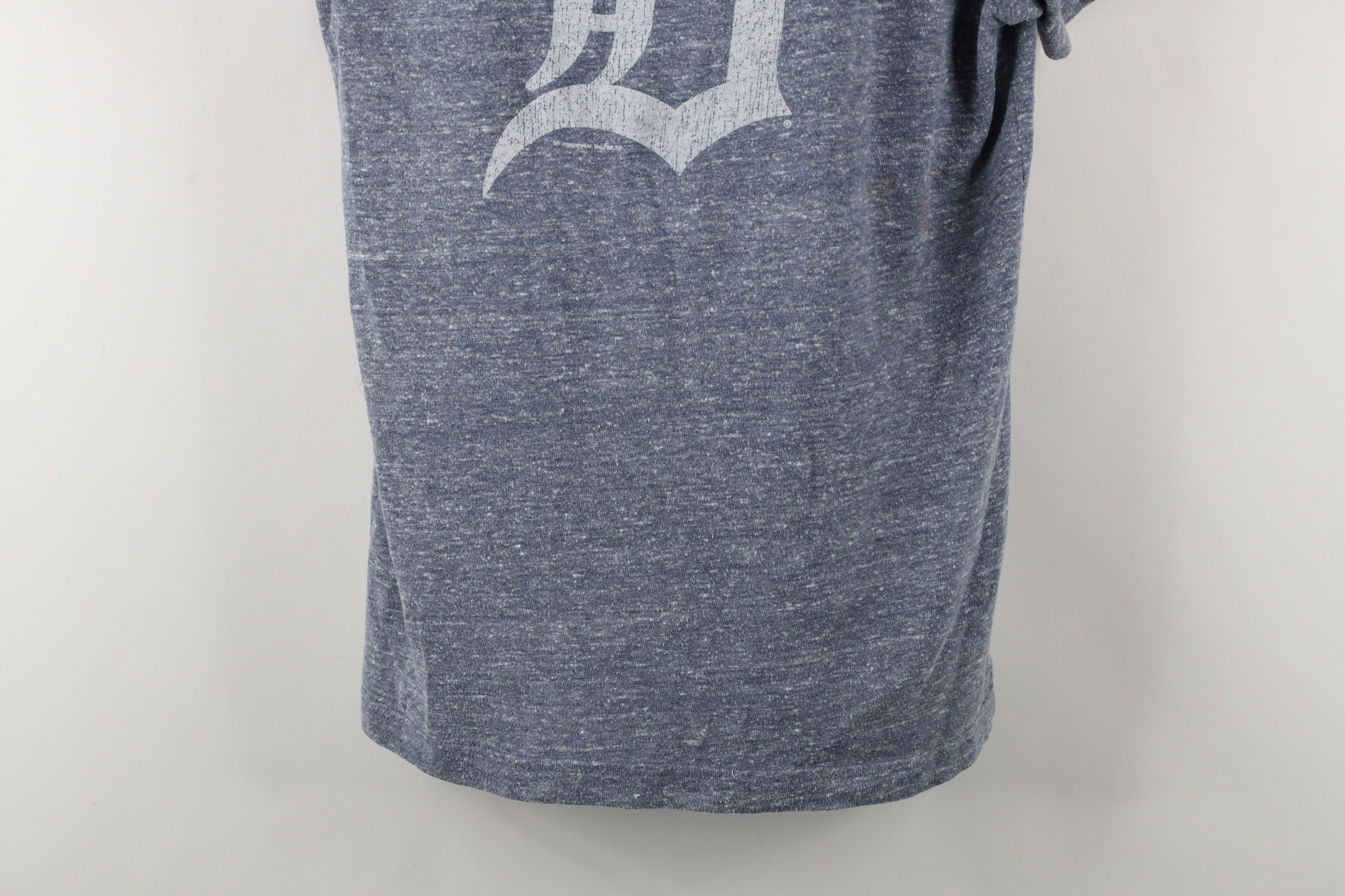 Vintage Y2K D Detroit Tigers Baseball Jersey Knit T-Shirt Blue Size US L / EU 52-54 / 3 - 3 Thumbnail