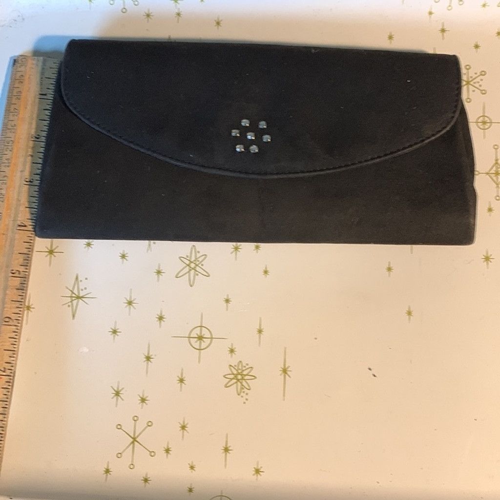 Other Black clutch evening bag rhinestones Size ONE SIZE - 6 Thumbnail