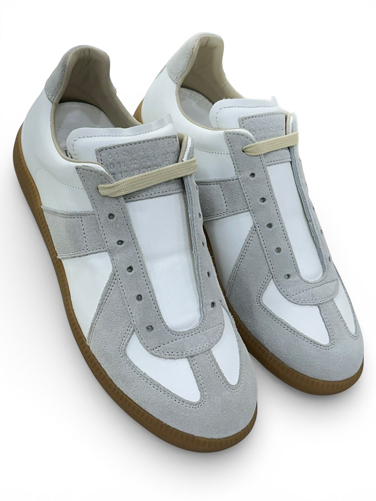 Maison Margiela Maison Margiela Replica Sneakers White Grey Gum Low Size US 7 / EU 40 - 4 Thumbnail