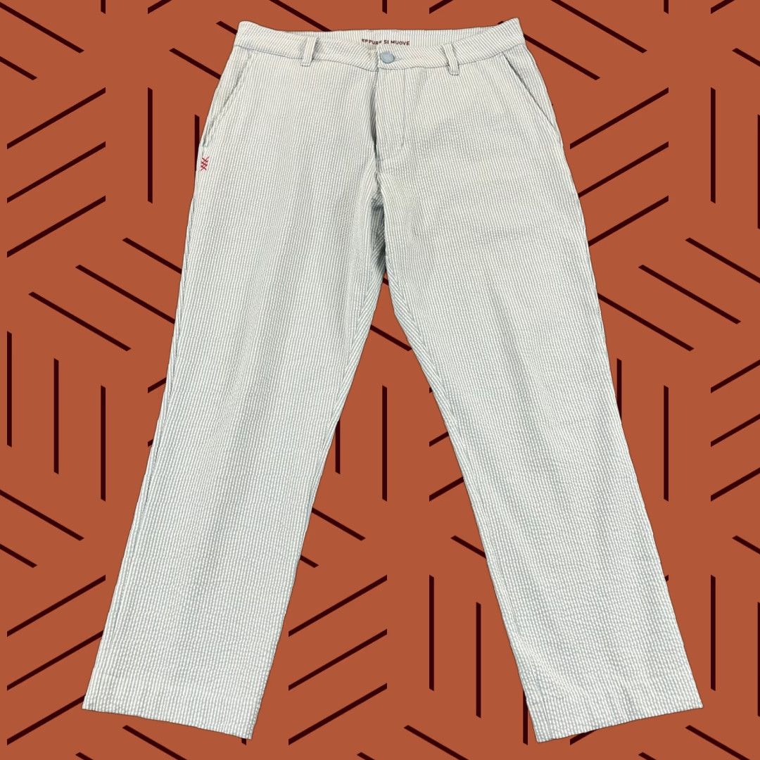 Rhone Rhone Pants Mens 30x26 Seersucker Stretch Resort Cool Blue Golf Chino Size US 30 / EU 46 - 1 Thumbnail