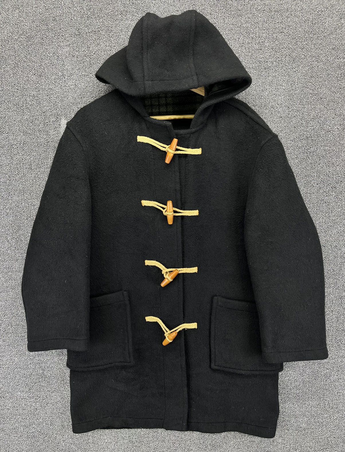 Vintage Montgomery Made in England Duffle Coat Wool Jacket