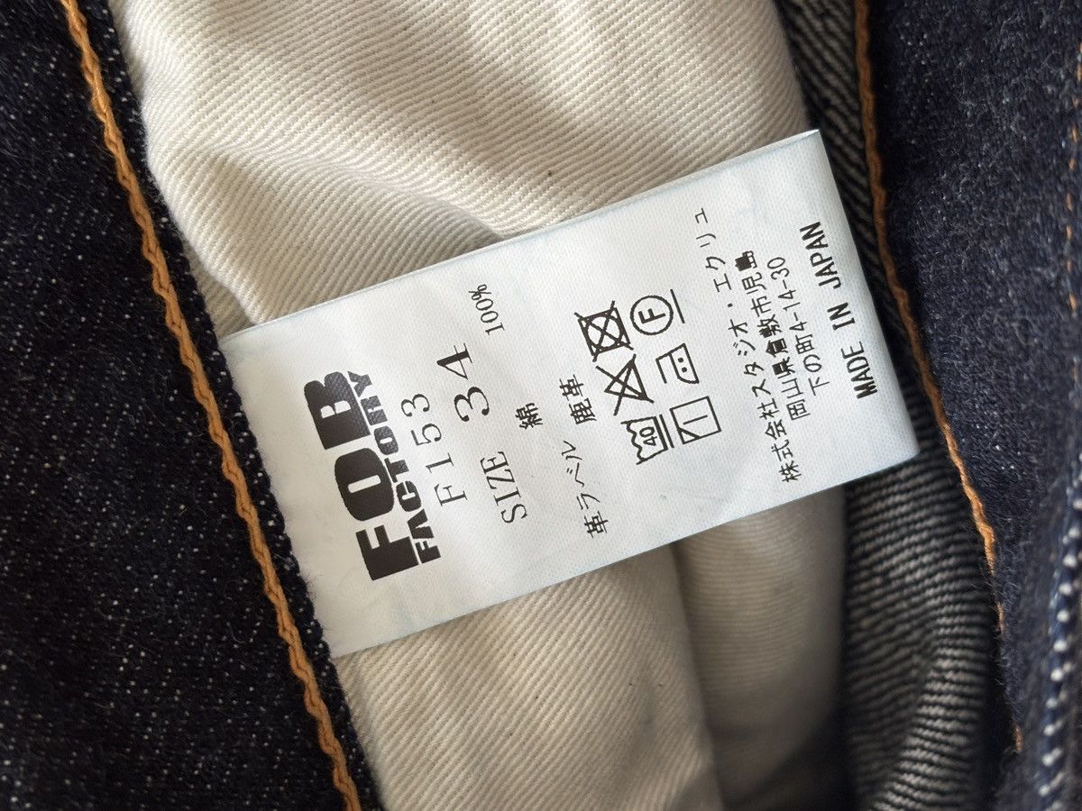 FOB Factory × Japanese Brand FOB Factory Selvadge Tapered Jeans Size US 34 / EU 50 - 9 Thumbnail