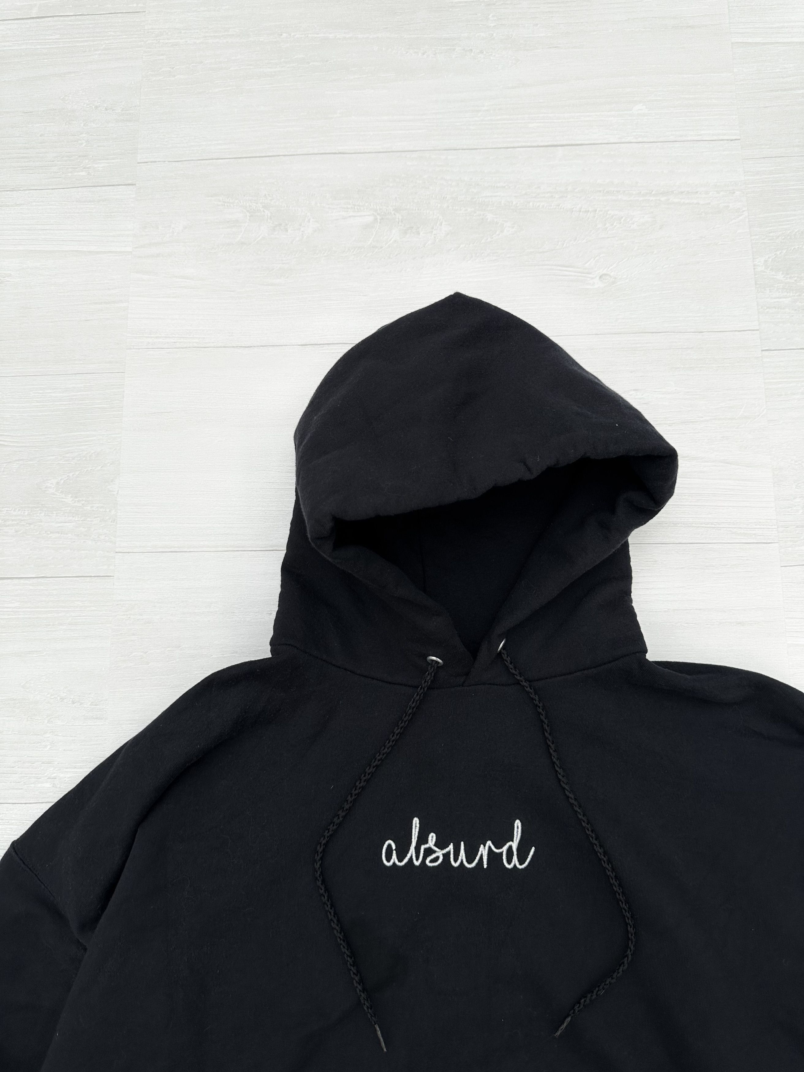 Absurd Absurd Cursive Script Black Logo Hoodie Sz. XXL / 2XL Size US XXL / EU 58 / 5 - 2 Thumbnail