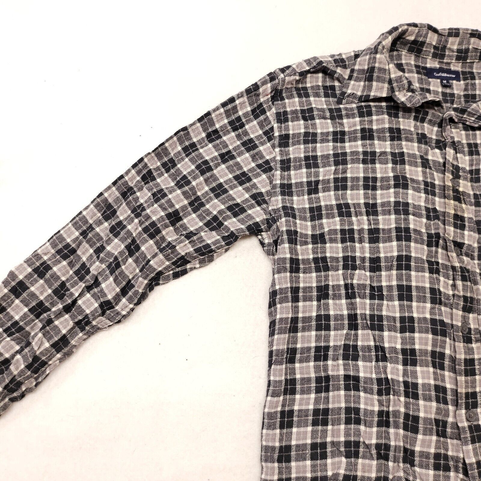 Croft & Barrow Croft & Barrow Tartan Flannel Shirt Mens Size Medium M Black Size US M / EU 48-50 / 2 - 4 Thumbnail