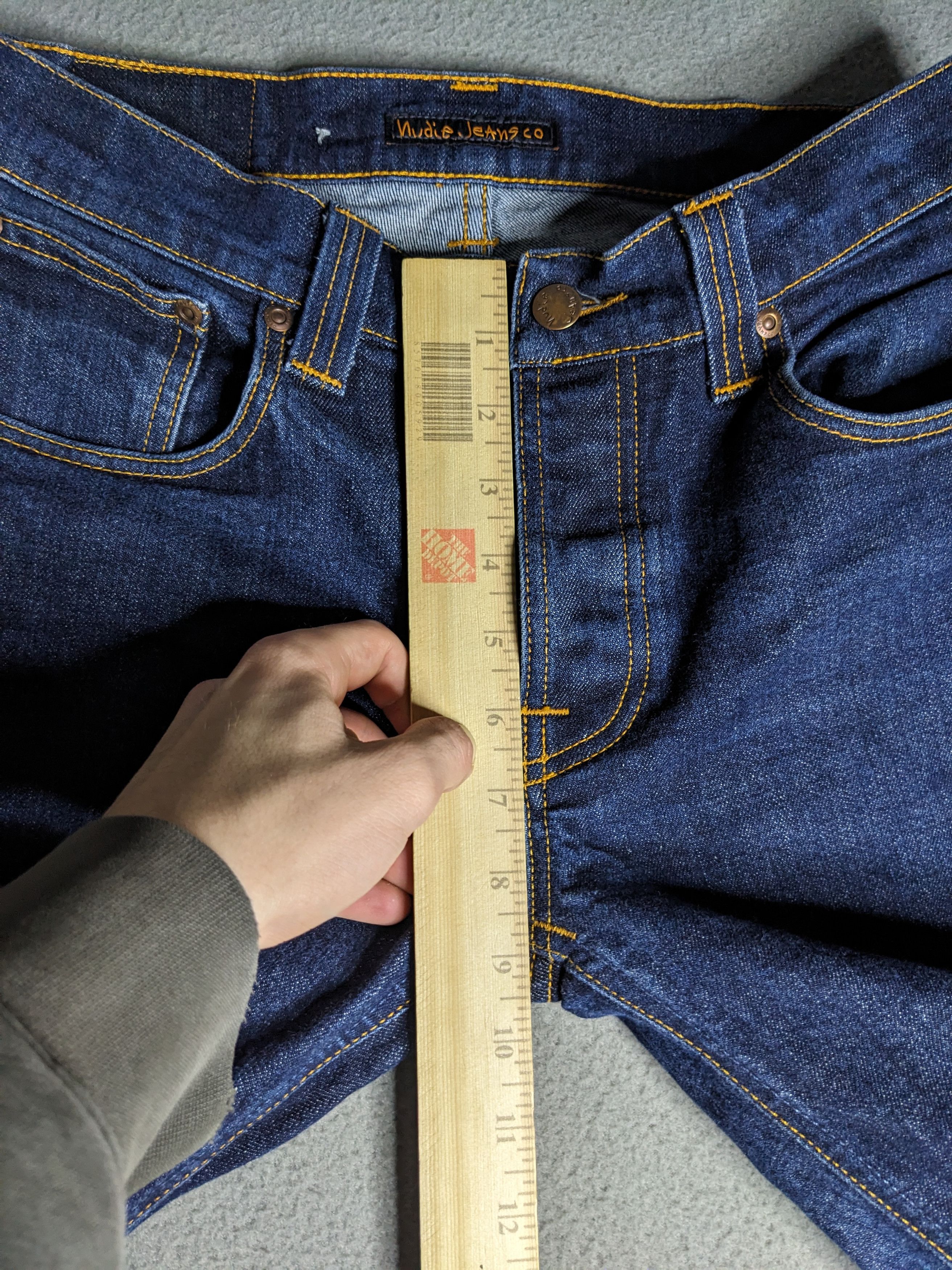 Nudie Jeans Nudie Jeans 30x31 Grim Tim Blue Denim Low Rise Slim Straight Size US 30 / EU 46 - 16 Thumbnail