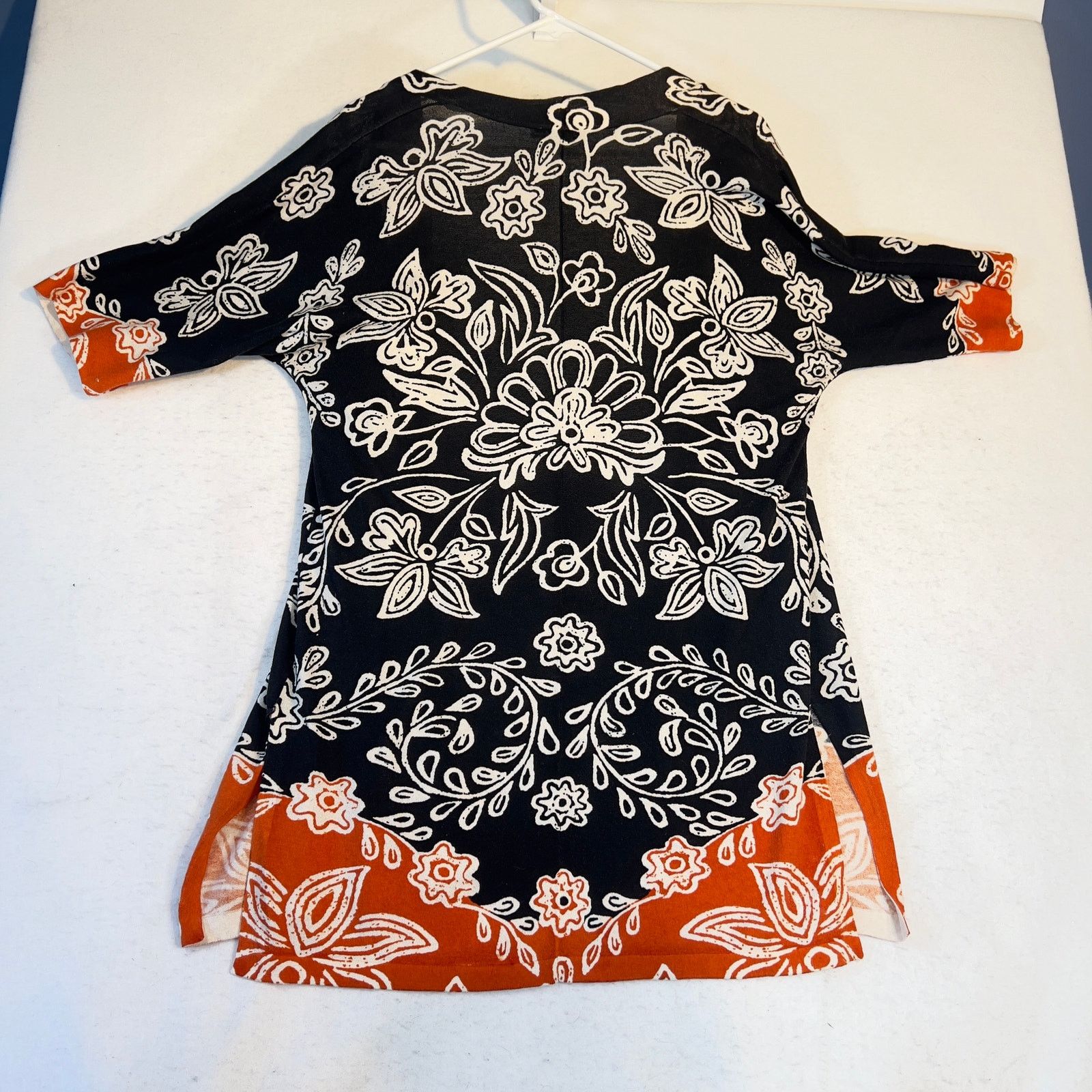 Chicos Chico's Open Style Cardigan Woman 0= Small Floral 33” Size S / US 4 / IT 40 - 4 Thumbnail