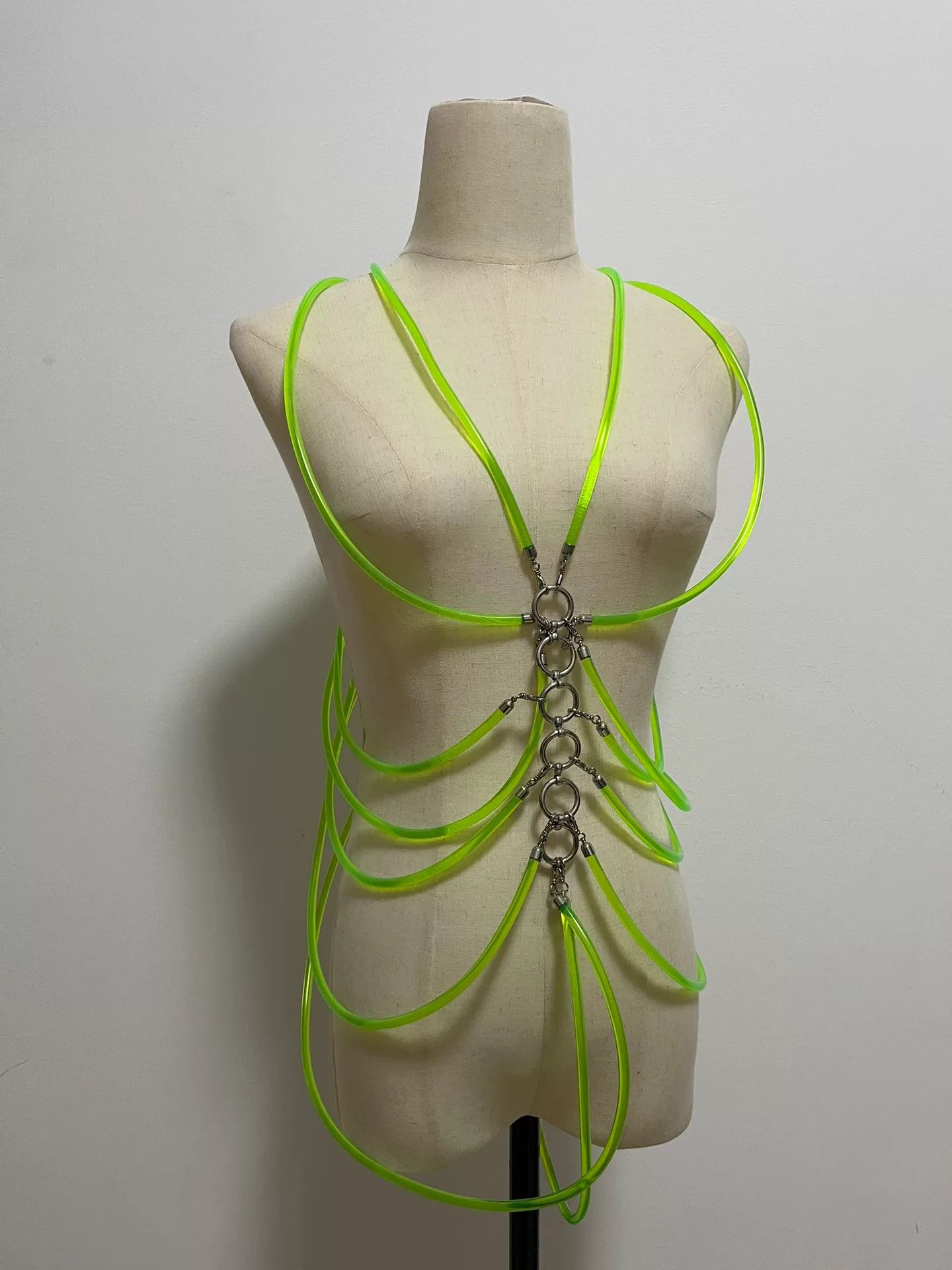 Fotus Fotus Green Fluorescent Tube Necklace Size ONE SIZE - 1 Thumbnail