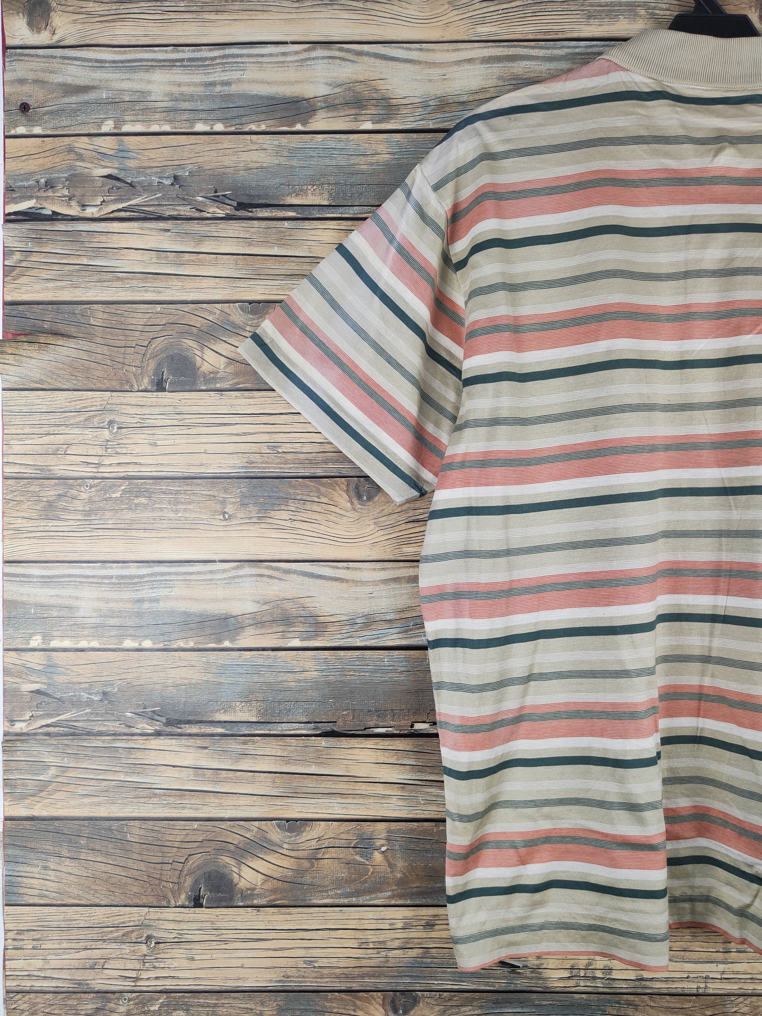 Longchamp DL Longchamp vintage stripe Light Olive Polos #2745 Size US L / EU 52-54 / 3 - 9 Thumbnail