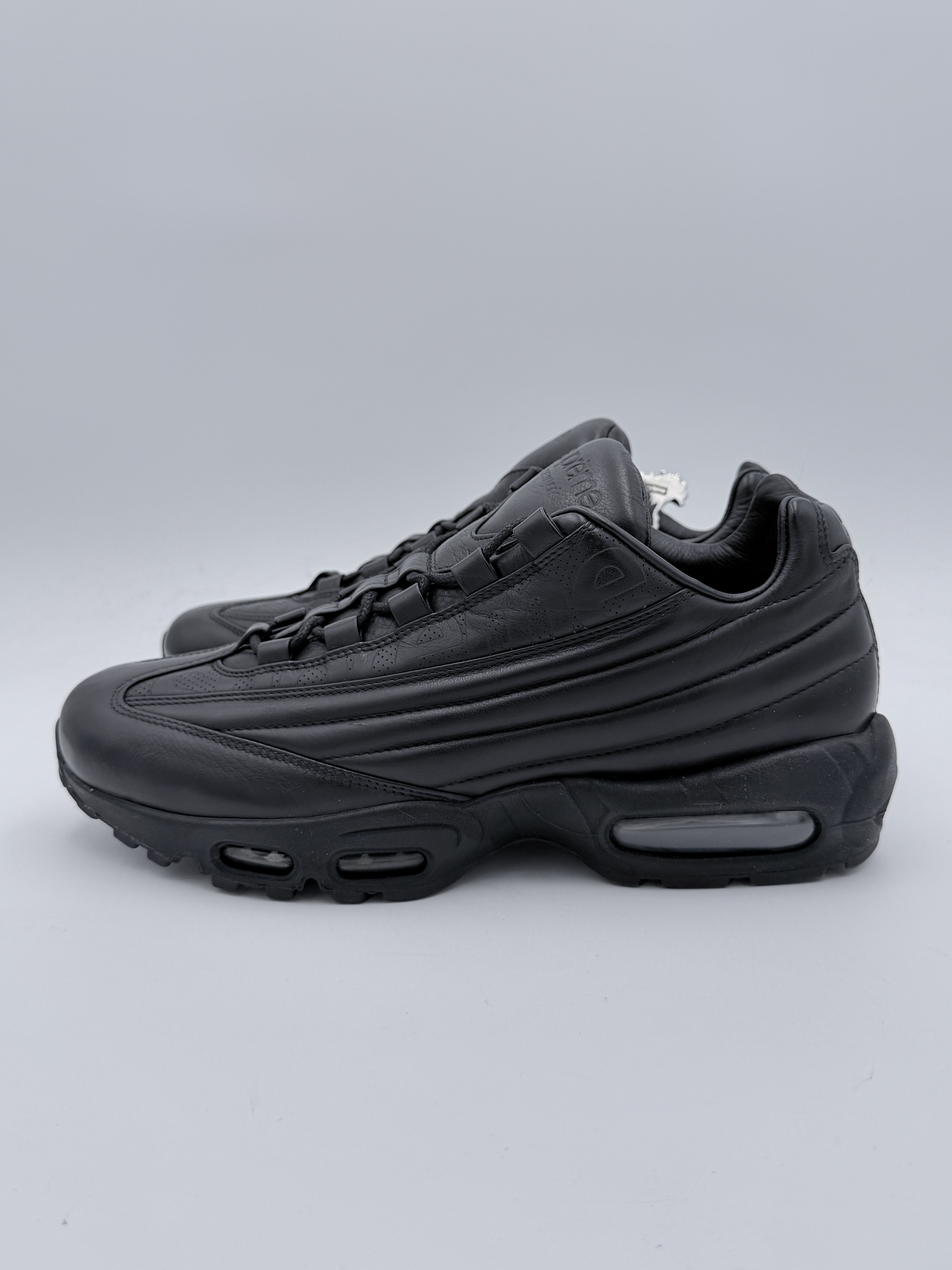Nike × Supreme Supreme Air Max 95 Leather Lux Made in Italy Black Size US 9.5 / EU 42-43 - 3 Thumbnail