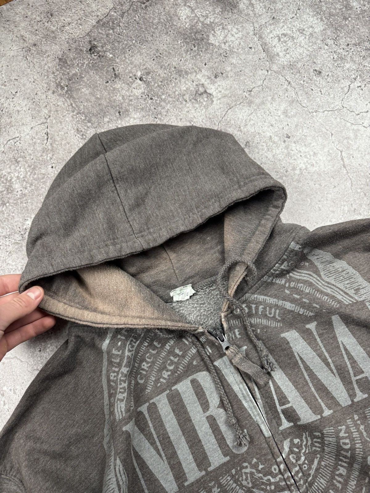 Band Tees Vintage 90 NIRVANA KURT COBAIN Grunge Memory Faded Hoodie Size US XL / EU 56 / 4 - 6 Thumbnail