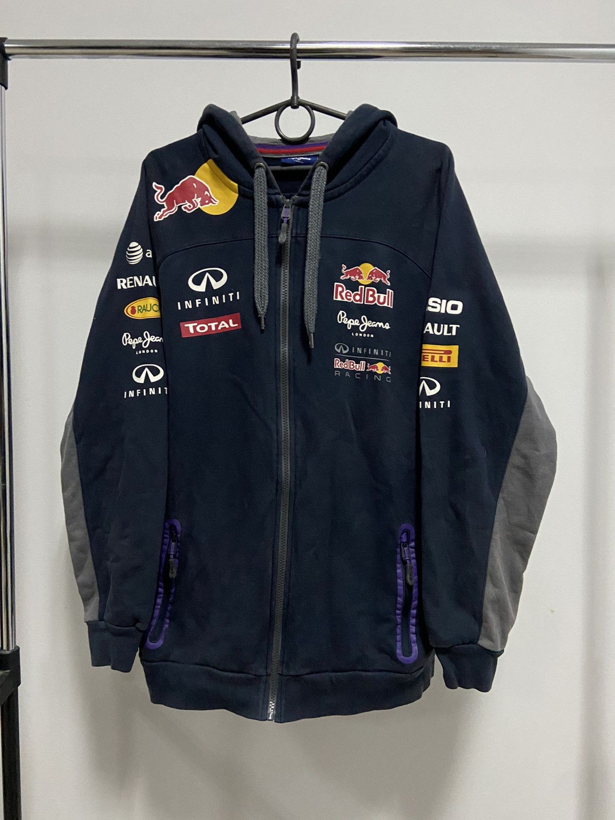 Red Bull × Vintage Red Bull Vintage zip hoodie Racing Big Logo Size US XXL / EU 58 / 5 - 3 Thumbnail