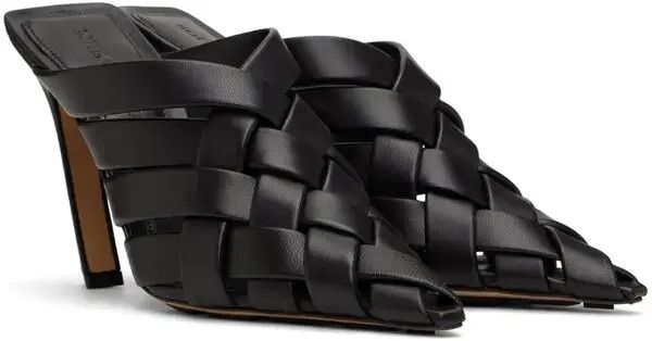 Bottega Veneta o1bcso1str0924 Alfie Mules in Black Size US 5 / IT 35 - 4 Thumbnail