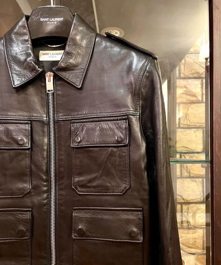 Saint Laurent Paris × Yves Saint Laurent Saint Laurent 13ss 1st year leather jacket2410-Nextarrow Size US M / EU 48-50 / 2 - 3 Thumbnail