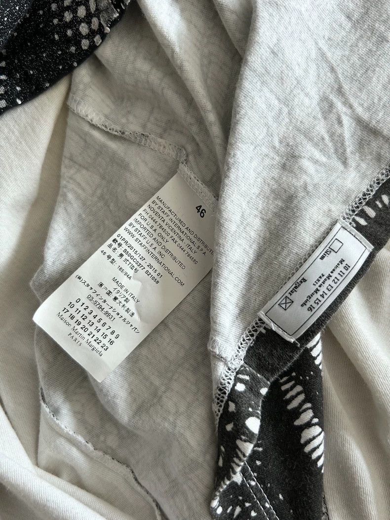 Maison Margiela Maison Margiela Shadow flame line pattern T-shirt Size US S / EU 44-46 / 1 - 7 Thumbnail