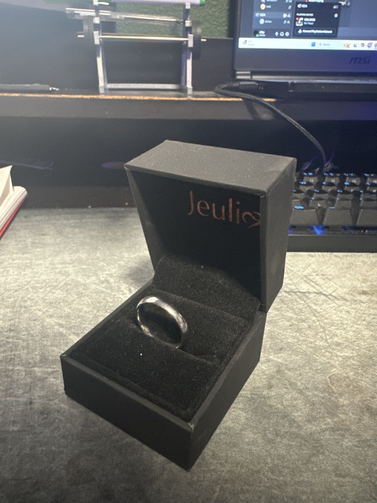 Jewelry × Vintage Stainless steel silver ring Size ONE SIZE - 2 Thumbnail