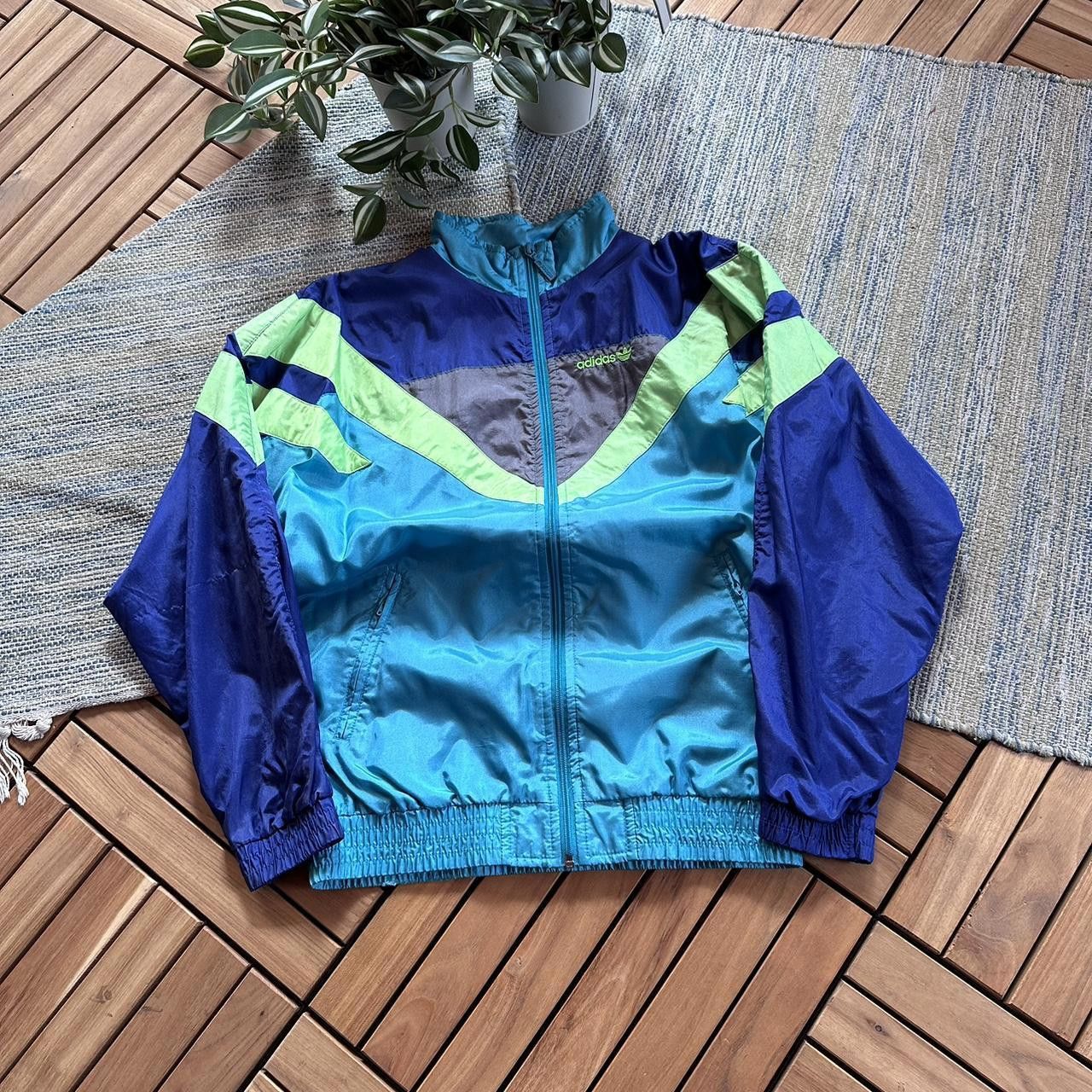 Adidas Vintage 90s Adidas Nylon Track Jacket Size US S / EU 44-46 / 1 - 1 Thumbnail