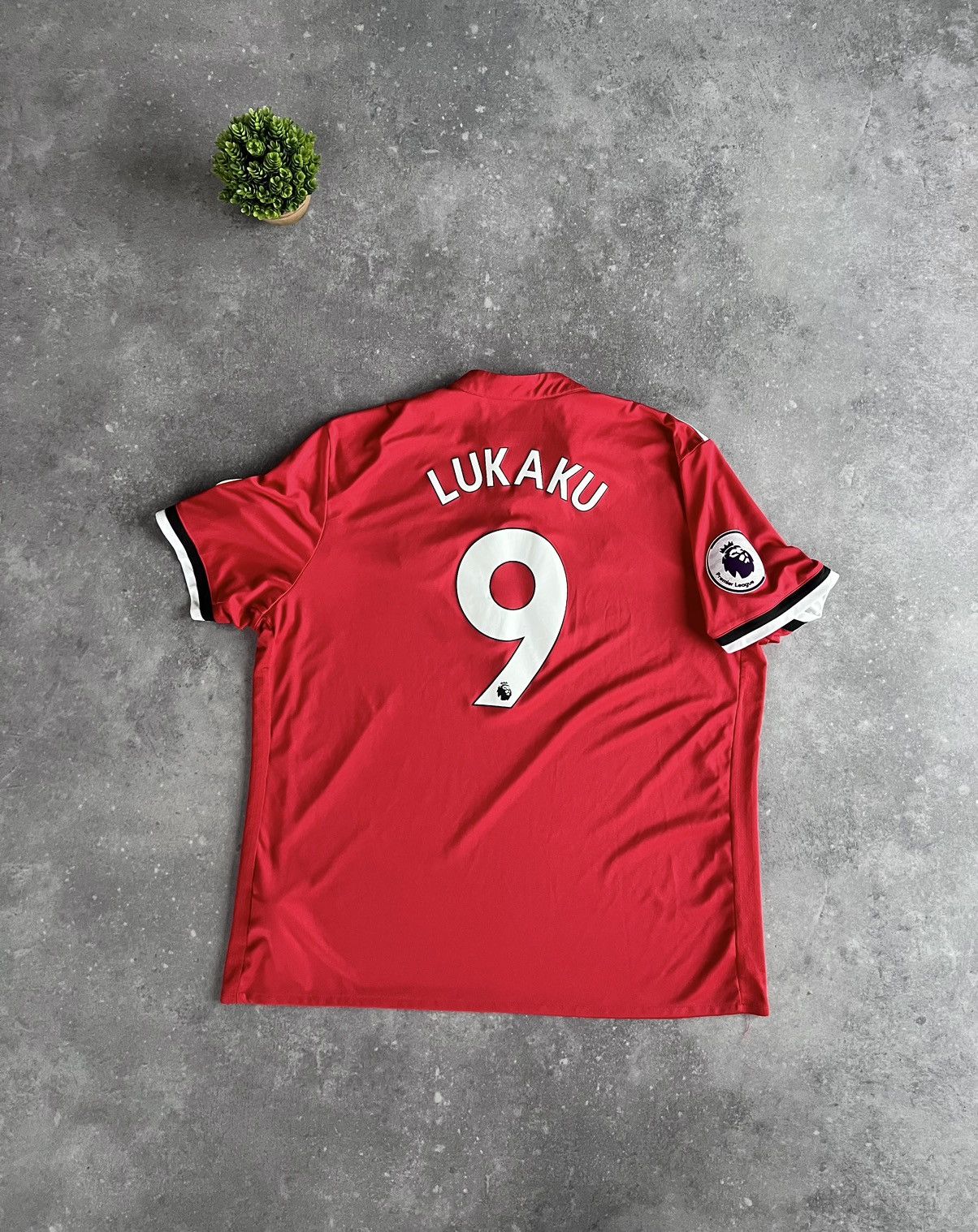 Adidas × Vintage Adidas Manchester United Lukaku Football Soccer FC Size US XXL / EU 58 / 5 - 1 Thumbnail