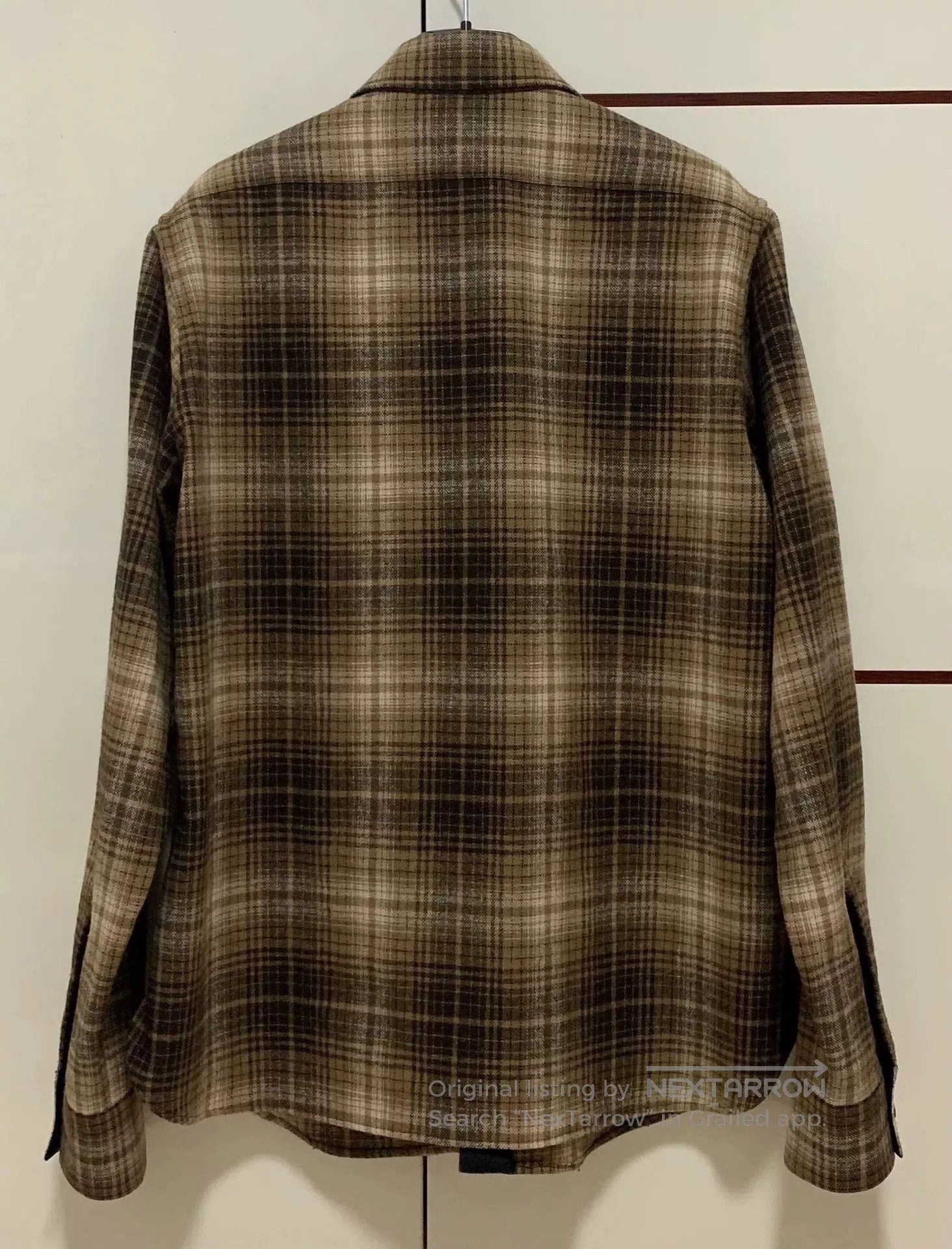 Saint Laurent Paris Saint Laurent Yellow Plaid Wool Shirt. Size US XL / EU 56 / 4 - 2 Thumbnail