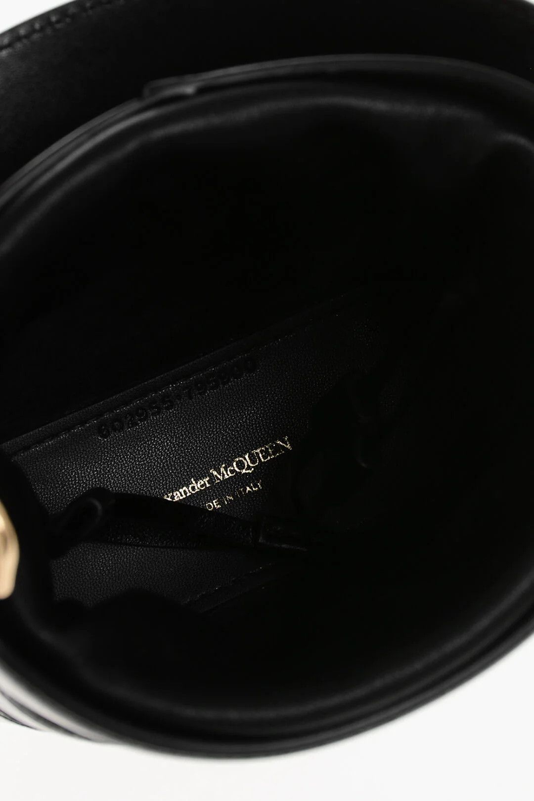 Alexander McQueen og1mm0426 Size: OS / Leather Mini Bucket Bag in Black Size ONE SIZE - 6 Thumbnail
