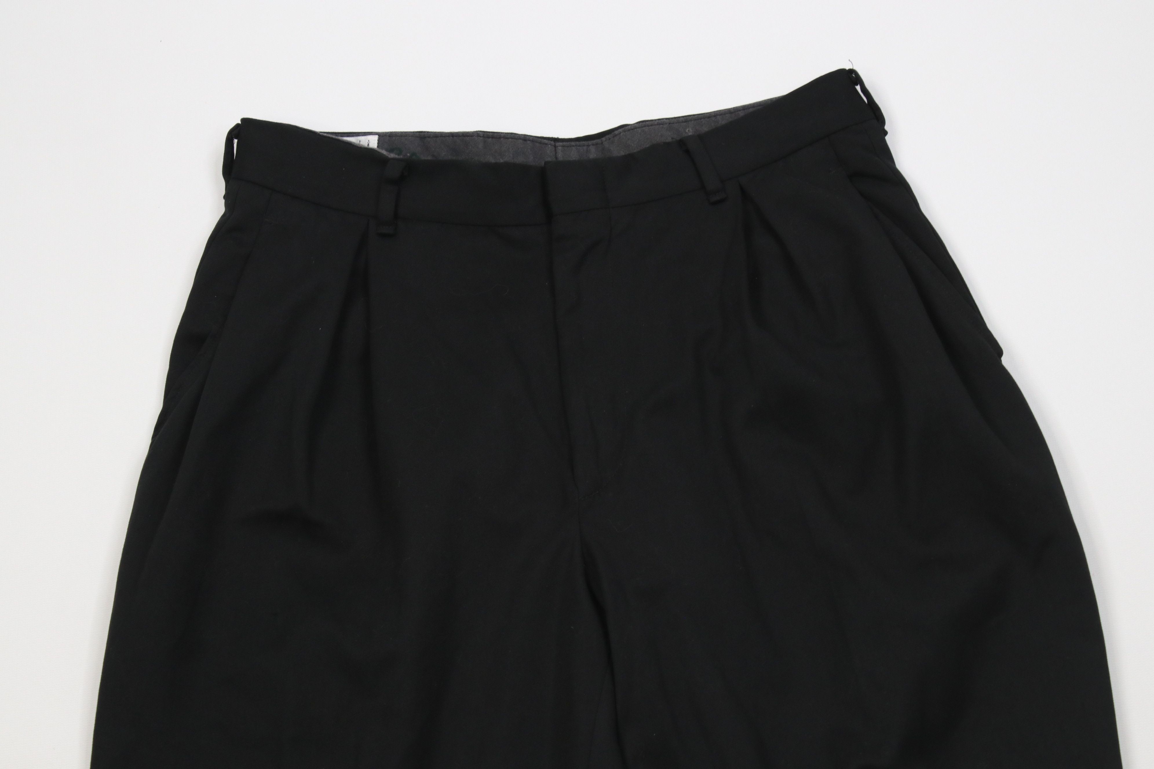 Vintage Vintage 90s Streetwear Waisted Microfiber Chino Pants Black Size US 30 / EU 46 - 2 Thumbnail