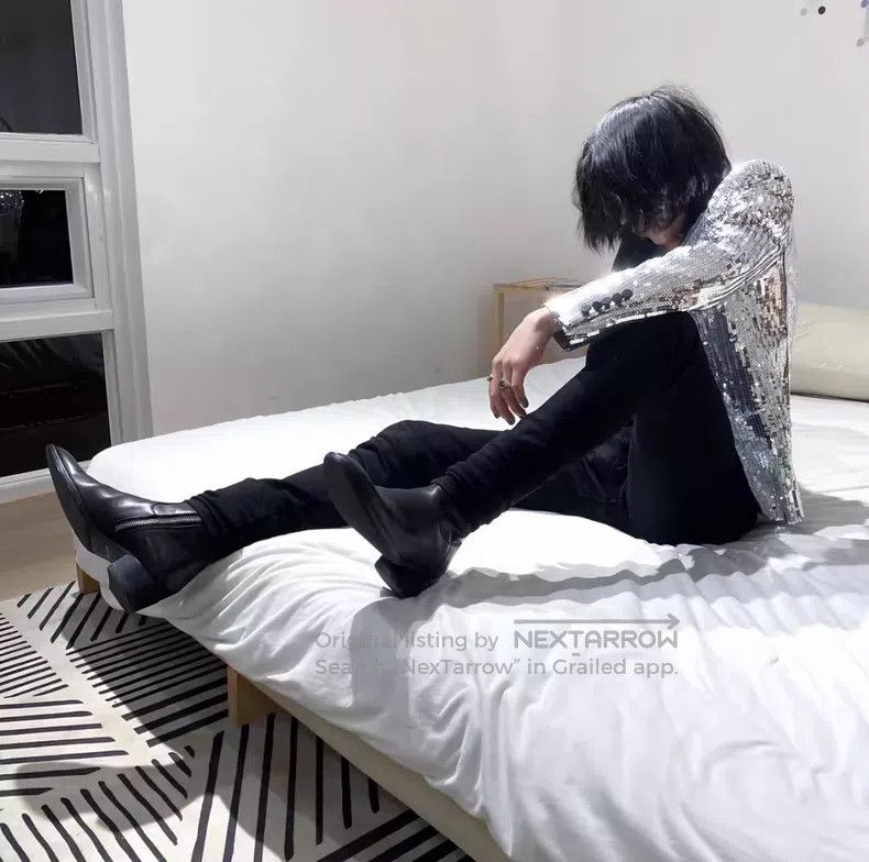 Saint Laurent Paris Saint Laurent Paris Silver Scale Jacket Size US S / EU 44-46 / 1 - 8 Thumbnail