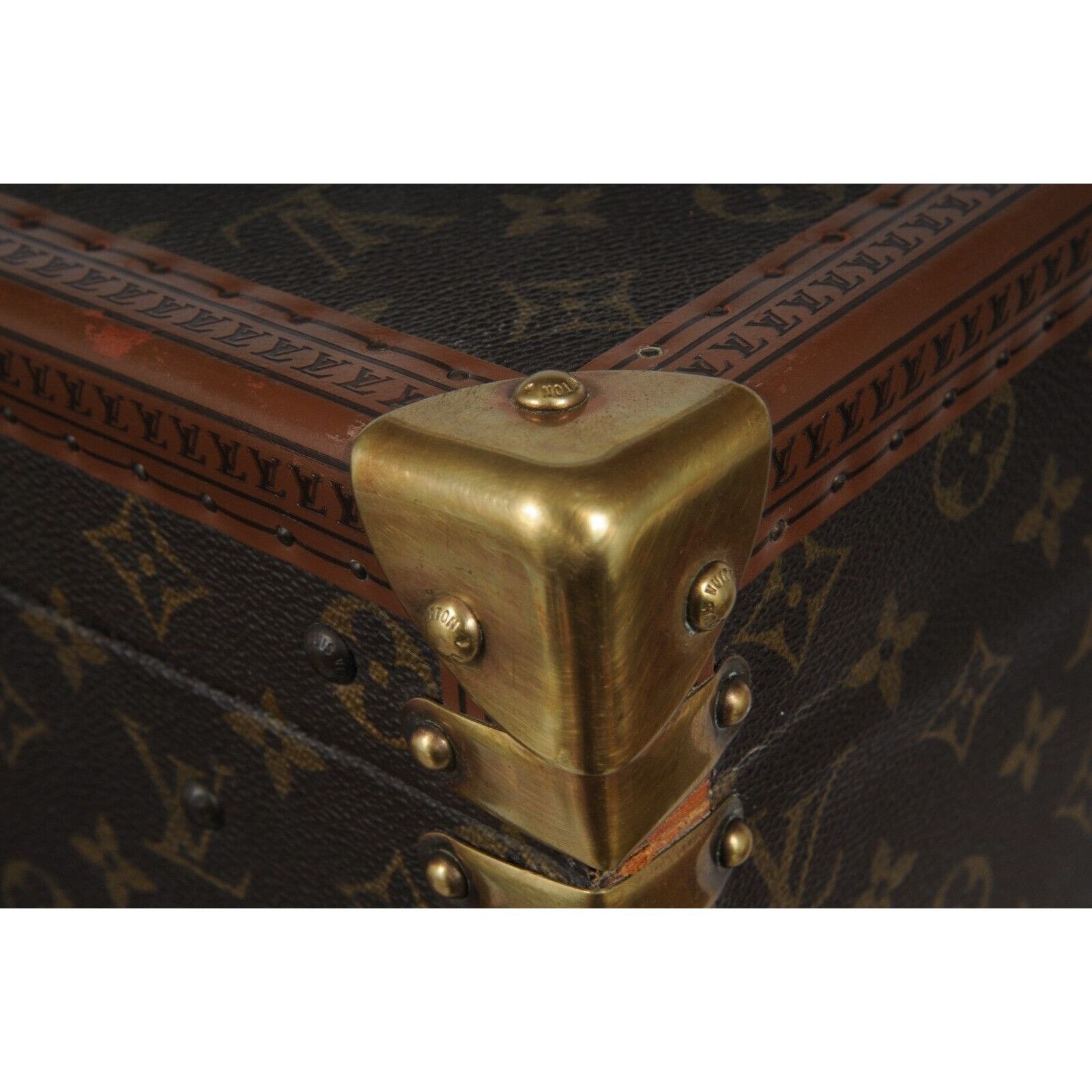 Louis Vuitton Boite Vanity Trunk Train Case Lv Logo Brown - 02483 Size ONE SIZE - 16 Thumbnail