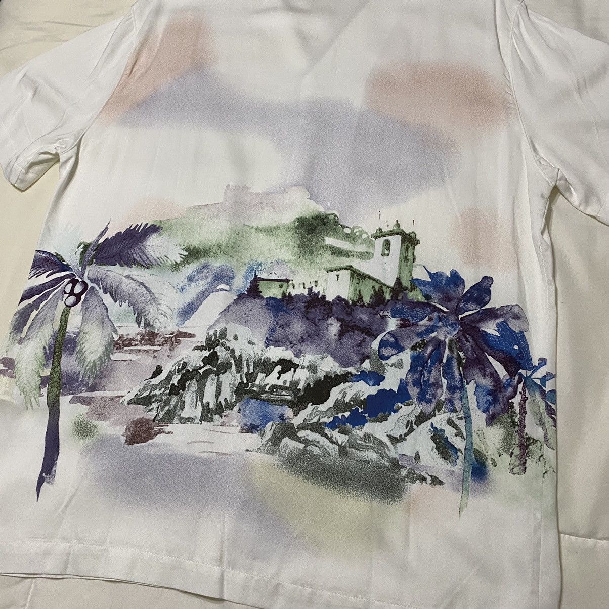 Forever 21 Camp Collar Beach Shirt Size US M / EU 48-50 / 2 - 7 Thumbnail