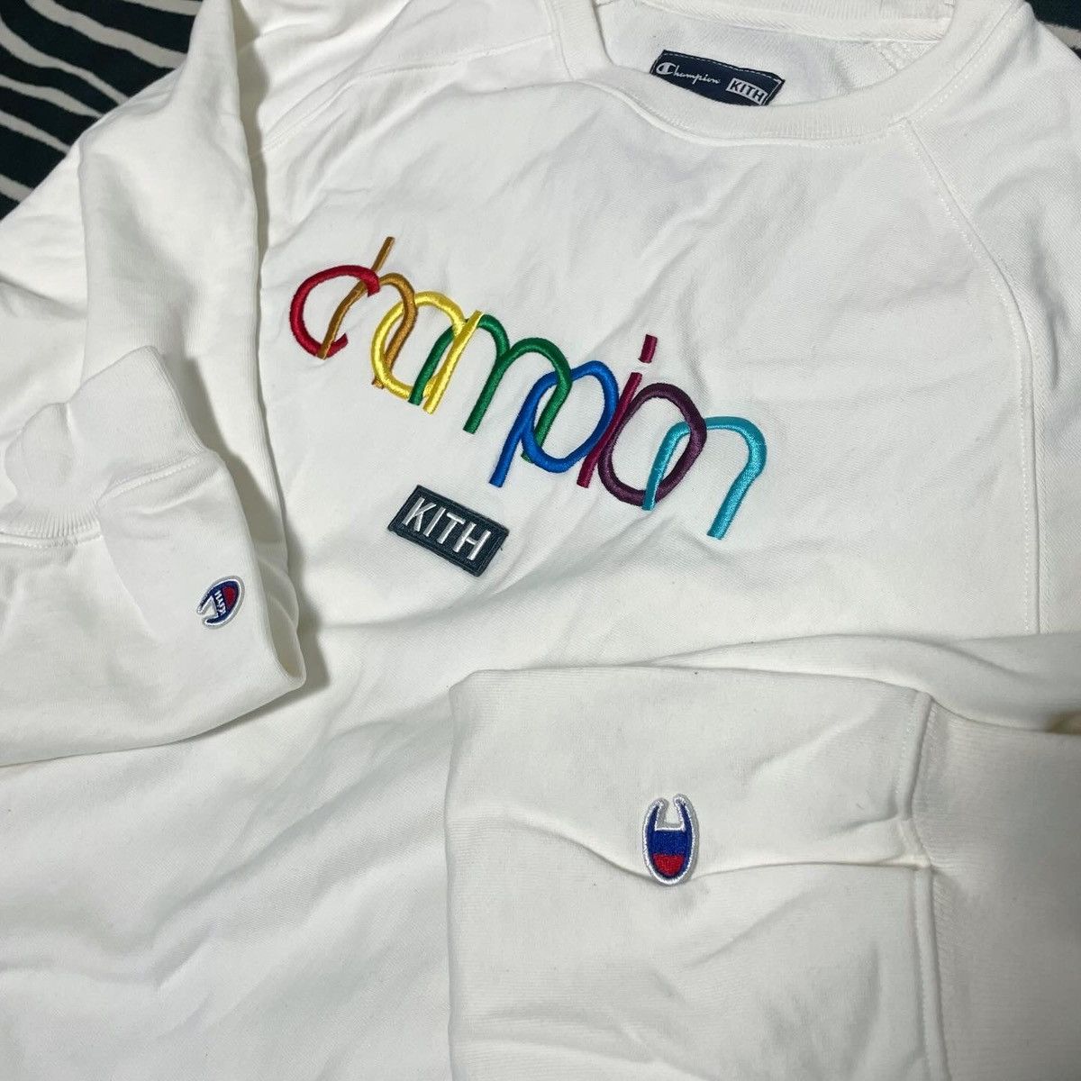 Champion × Kith Champion Kith Embroidered Heavyweight Sweatshirt Size US L / EU 52-54 / 3 - 5 Thumbnail
