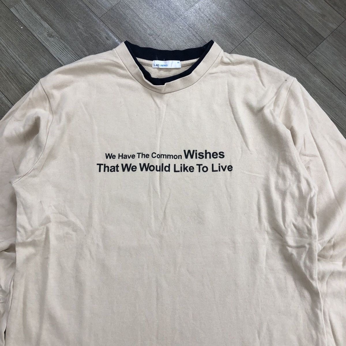 If Six Was Nine × Japanese Brand × Le Grande Bleu (L.G.B.) 2000s Lafuming Double Layers Poem City Light Long Sleeve Size US M / EU 48-50 / 2 - 11 Thumbnail