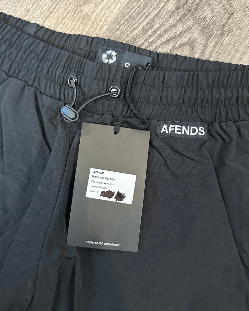 Afends NWT Afends - Pala Recycled Nylon Spray Shorts Black - Small Size 27" / US 4 / IT 40 - 3 Thumbnail