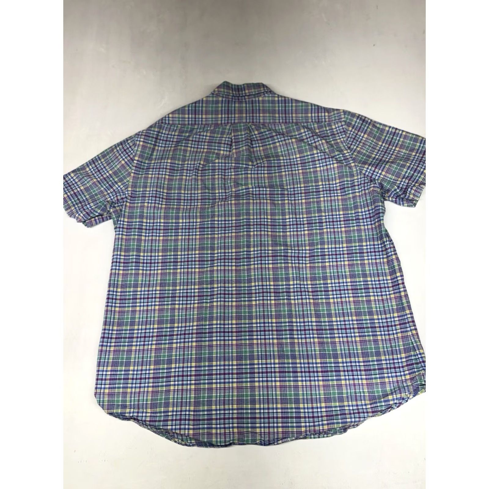 Ralph Lauren Ralph Lauren Mens Large Fit Button-Down Shirt Plaid Blue Multicolor Short Sleeve Casual Business Travel Preppy Size US L / EU 52-54 / 3 - 6 Thumbnail