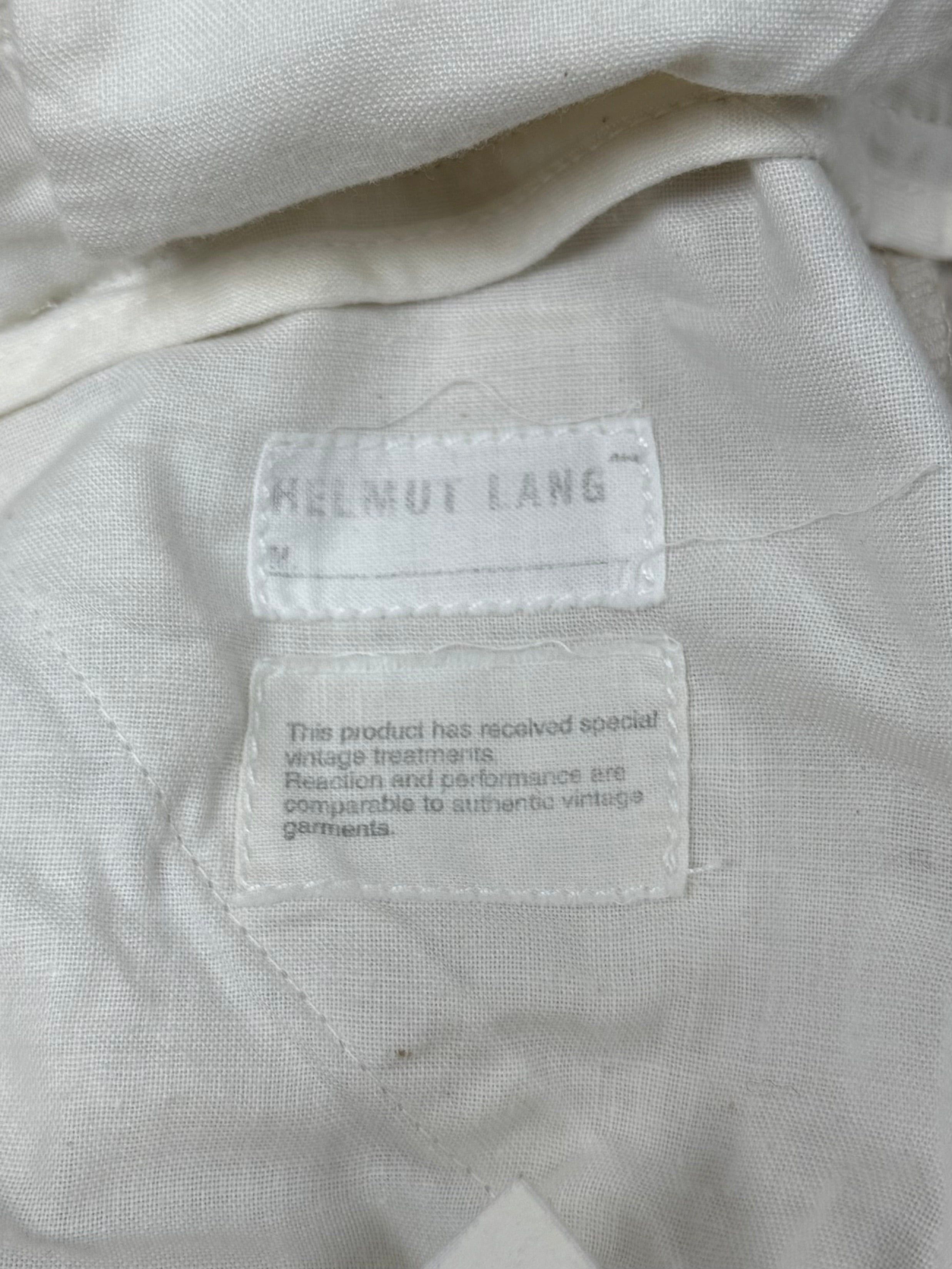 Helmut Lang Vintage Helmut Lang Wide Leg White Cargo Pants Size US 30 / EU 46 - 3 Thumbnail