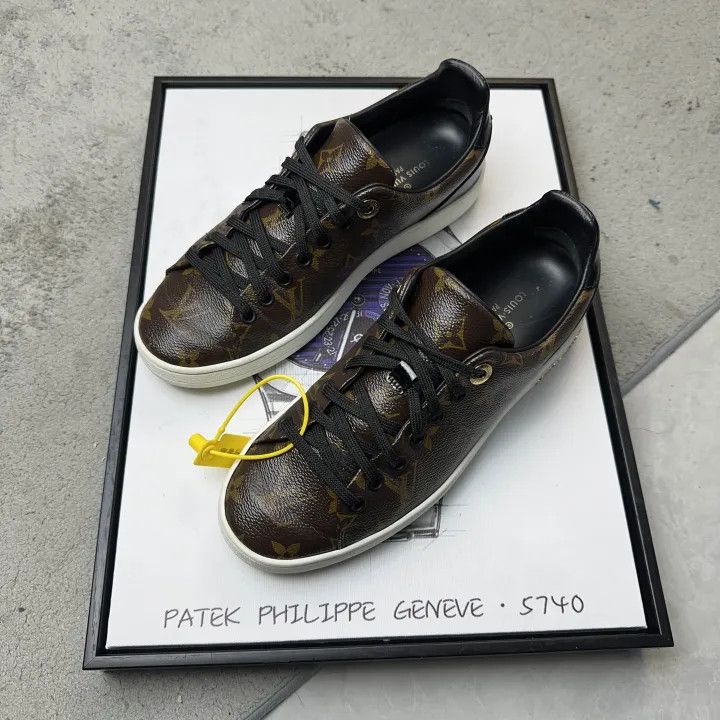 Louis Vuitton Louis Vuitton Frontrow Monogram Low-Top Sneakers 0079 Size US 6 / IT 36 - 1 Thumbnail