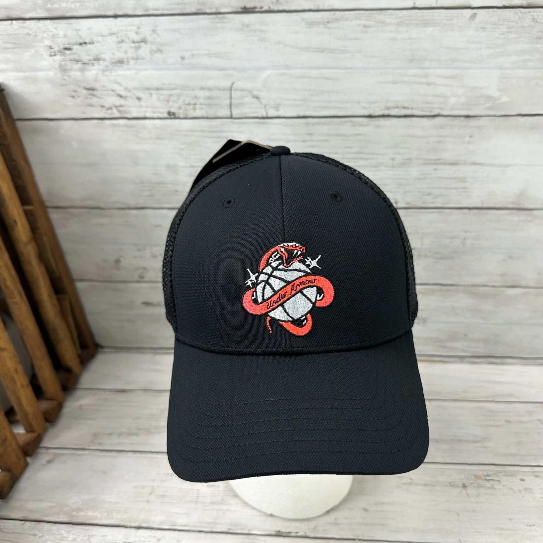 Under Armour Under Armour Men's Black snake basketball logo Snapback Cap Hat NWT Size ONE SIZE - 2 Thumbnail