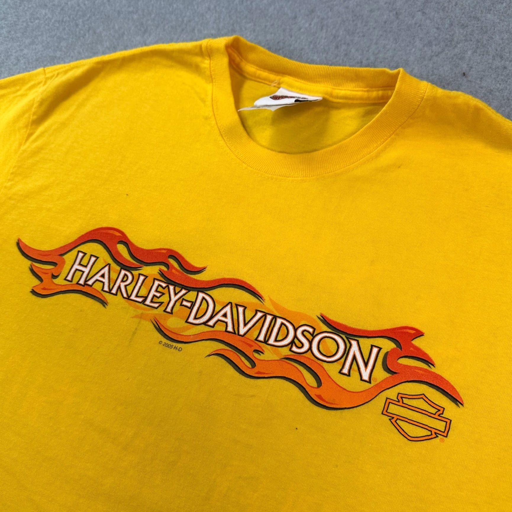 Harley Davidson Harley-Davidson T-Shirt Yellow Men's M Crew Neck Short Sleeve Graphic Print Alamo City Size US M / EU 48-50 / 2 - 3 Thumbnail