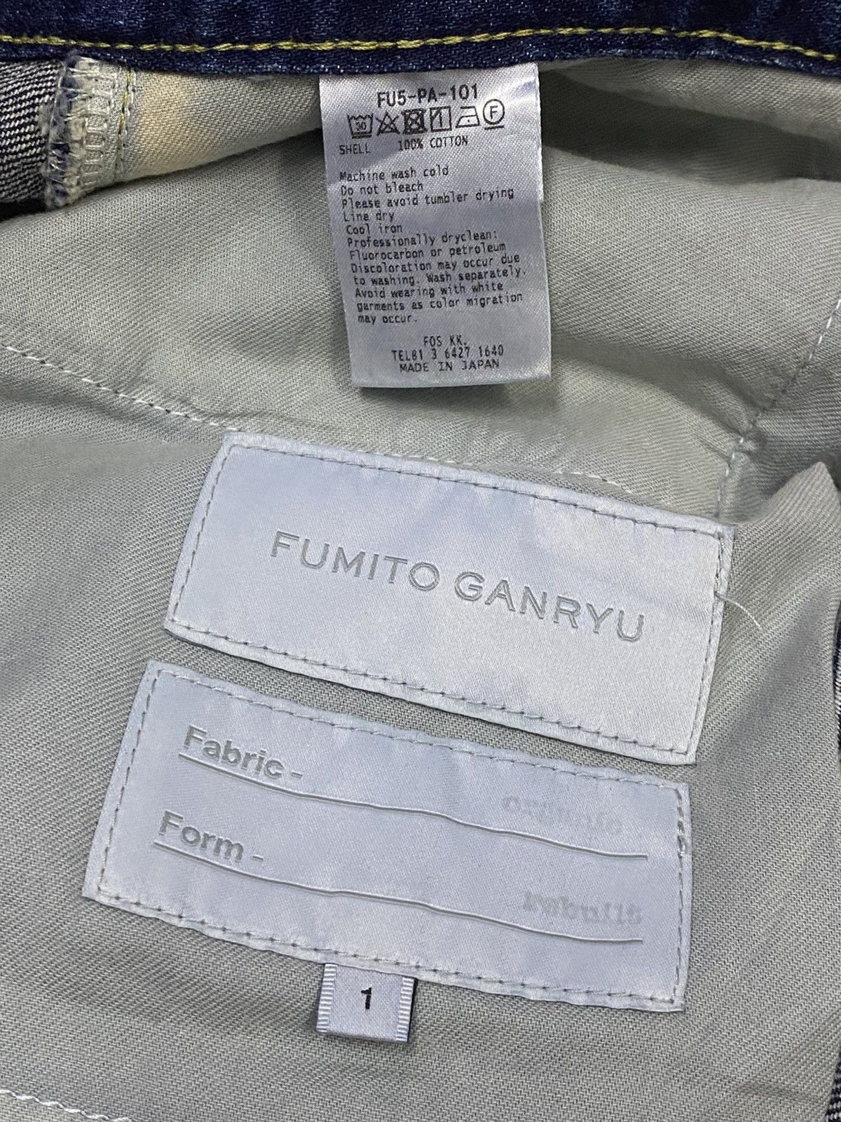 Designer × Fumito Ganryu Fumito Ganryu Selvedge Indigo 5-Pocket Sarrouel Denim Size US 32 / EU 48 - 12 Thumbnail